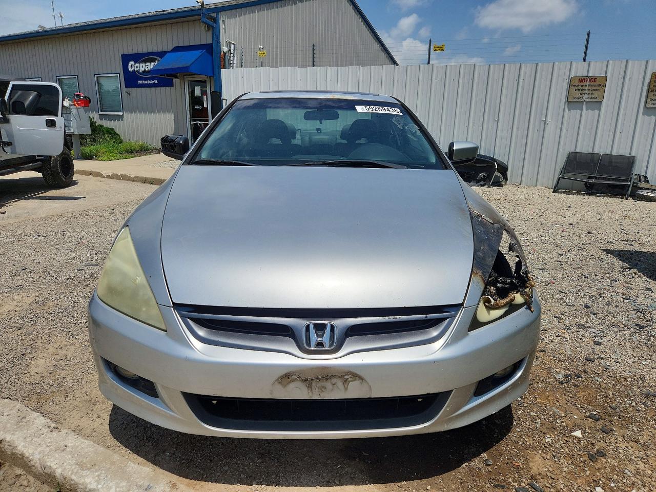 2006 Honda Accord Ex Silver vin: 1HGCM72686A021811