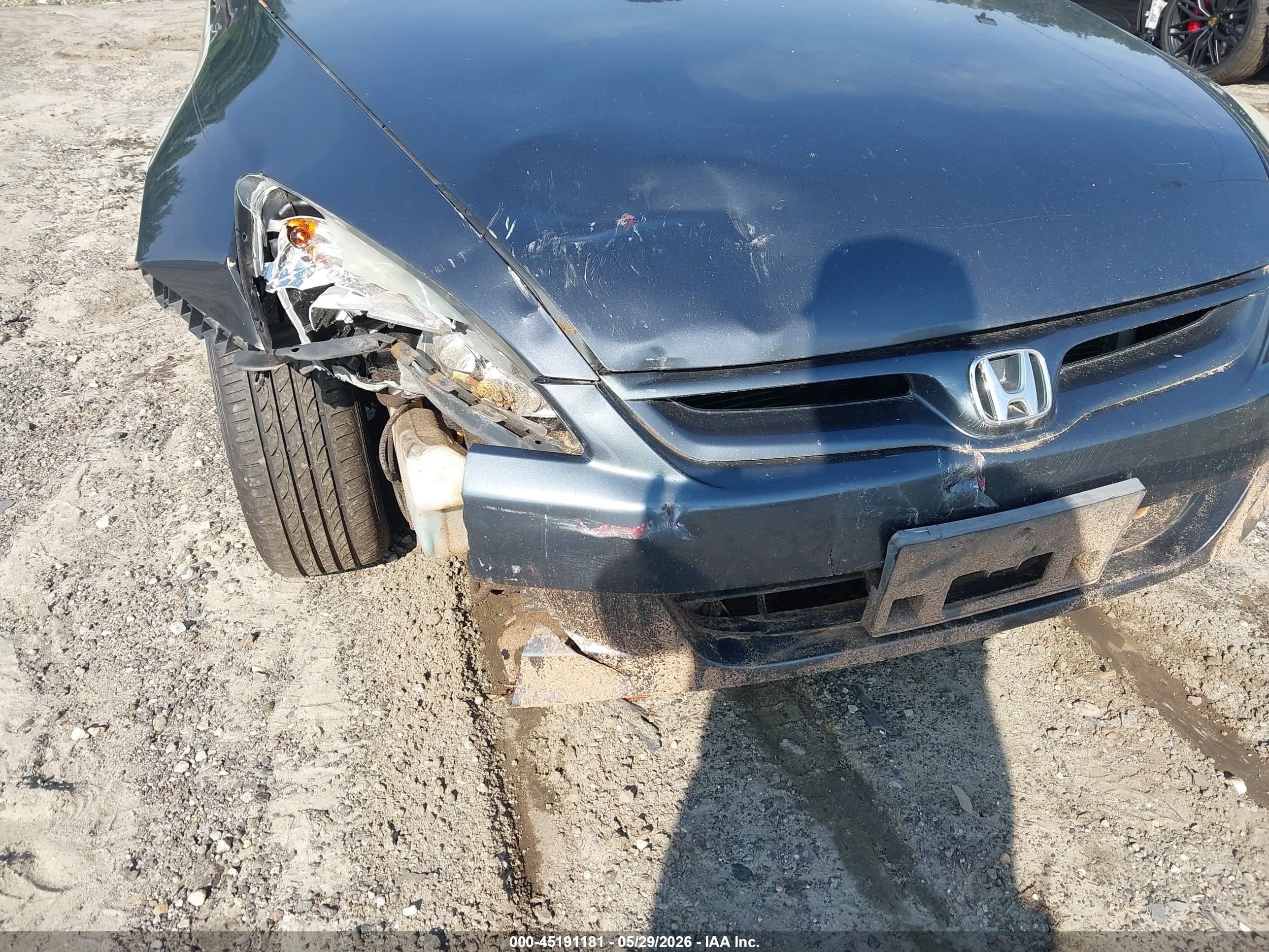 2007 Honda Accord 2.4 Ex Серый vin: 1HGCM72687A000345