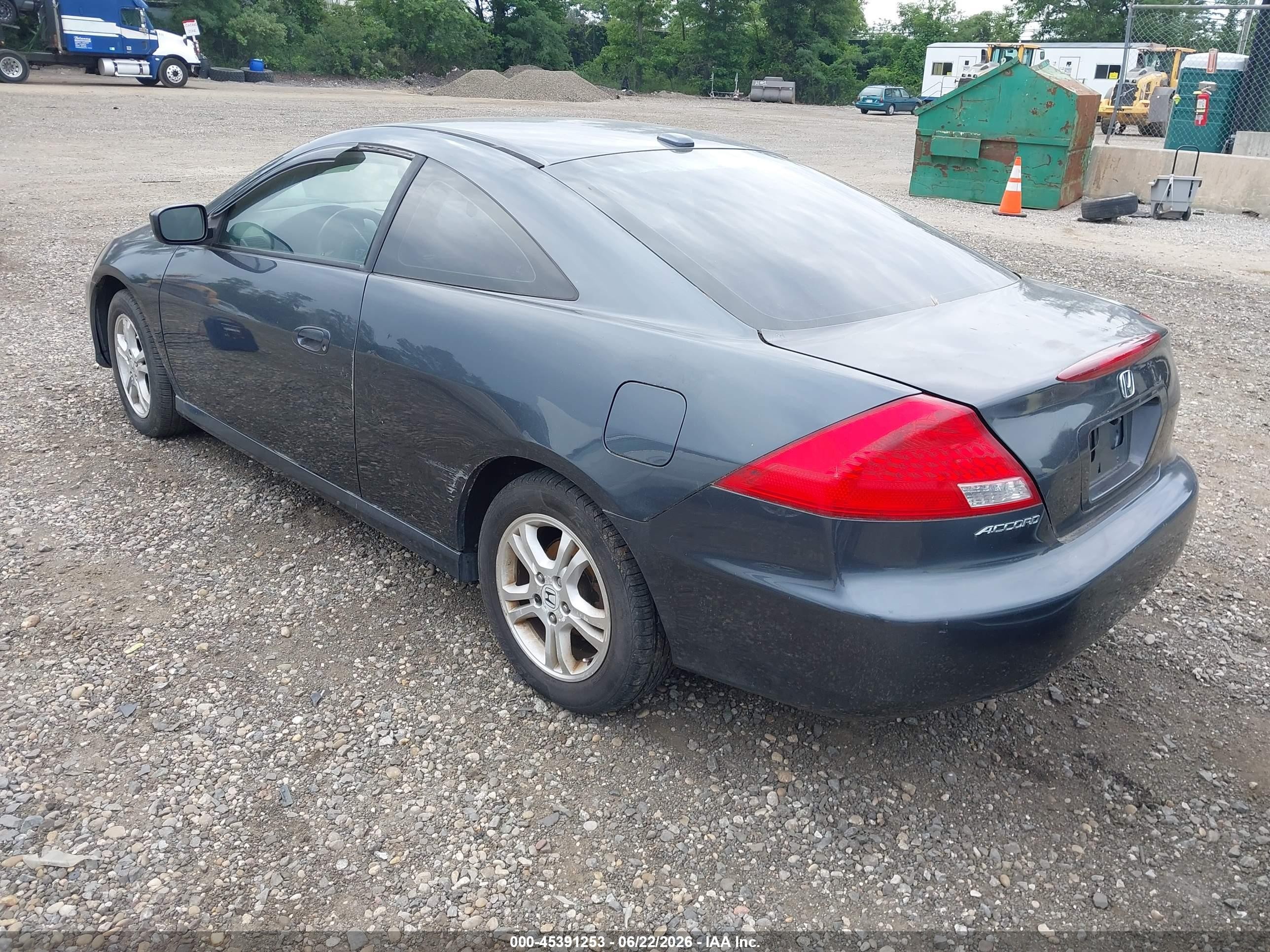 2007 Honda Accord 2.4 Ex Серый vin: 1HGCM72687A021647