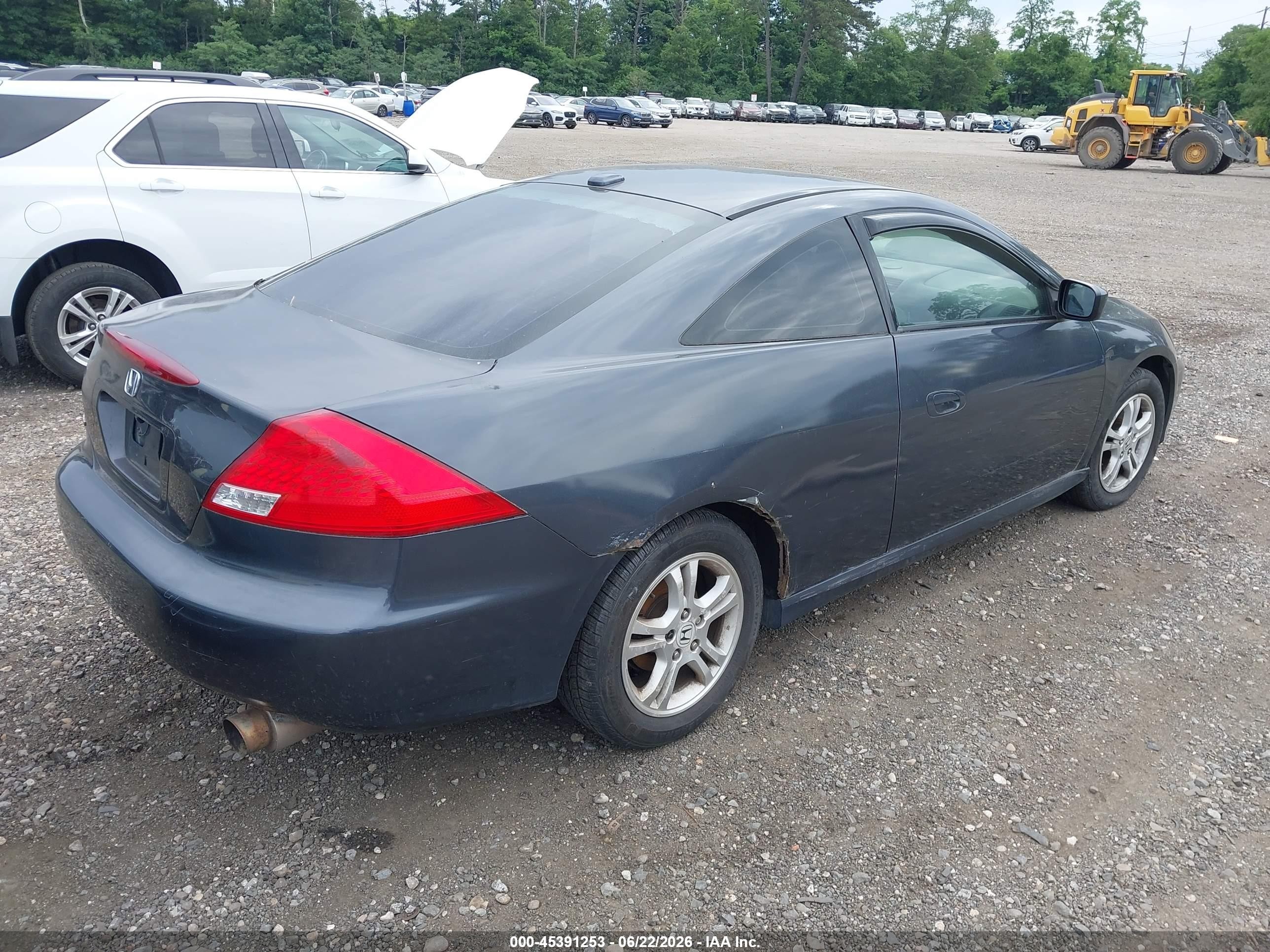 2007 Honda Accord 2.4 Ex Серый vin: 1HGCM72687A021647