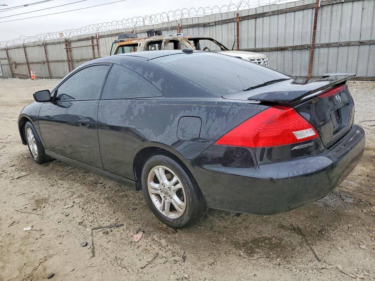 2007 Honda Accord Ex Black vin: 1HGCM72697A023410