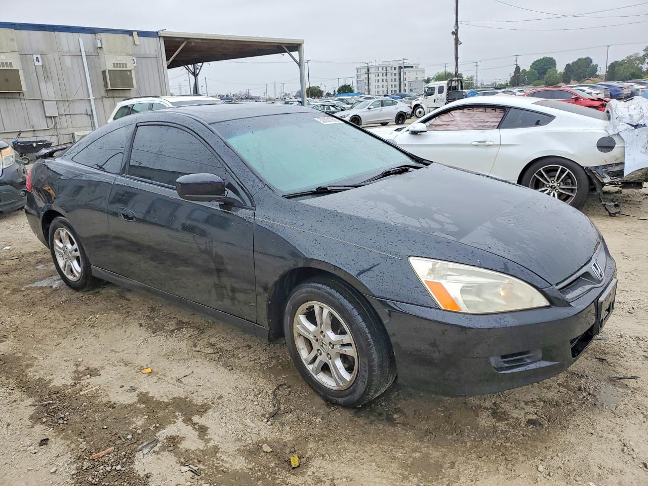 2007 Honda Accord Ex Black vin: 1HGCM72697A023410