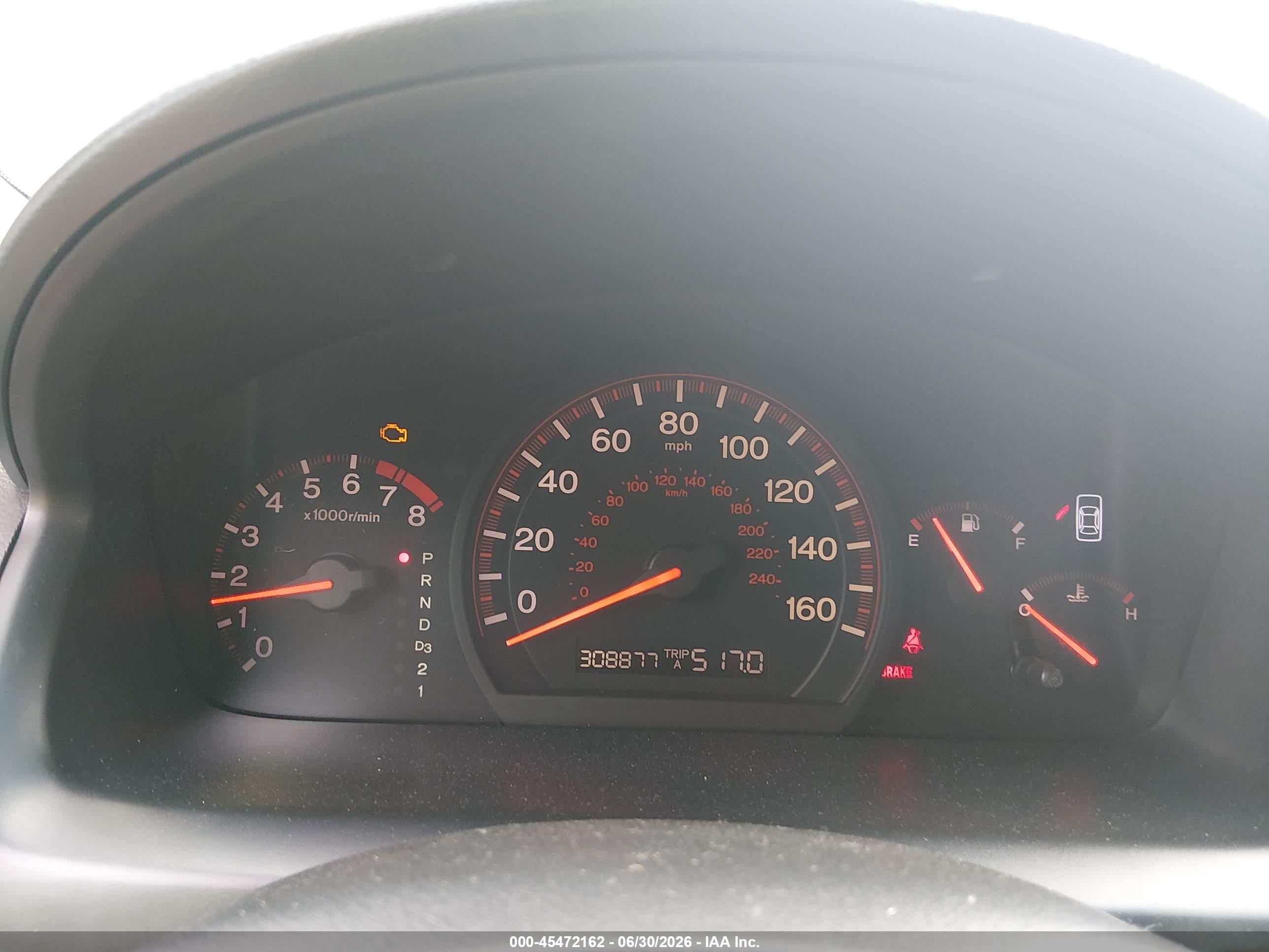 2003 Honda Accord Ex White vin: 1HGCM726X3A001989