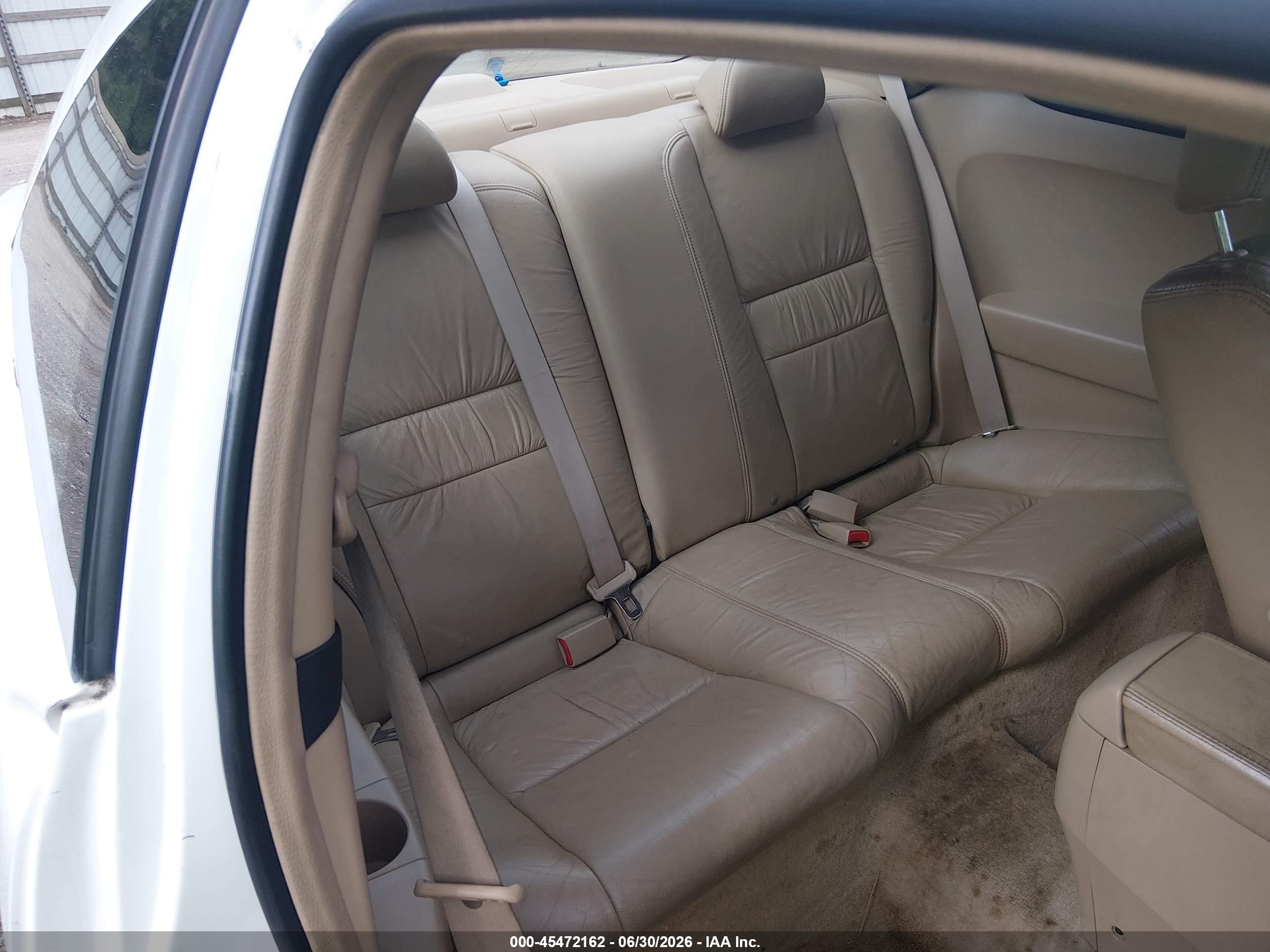 2003 Honda Accord Ex White vin: 1HGCM726X3A001989