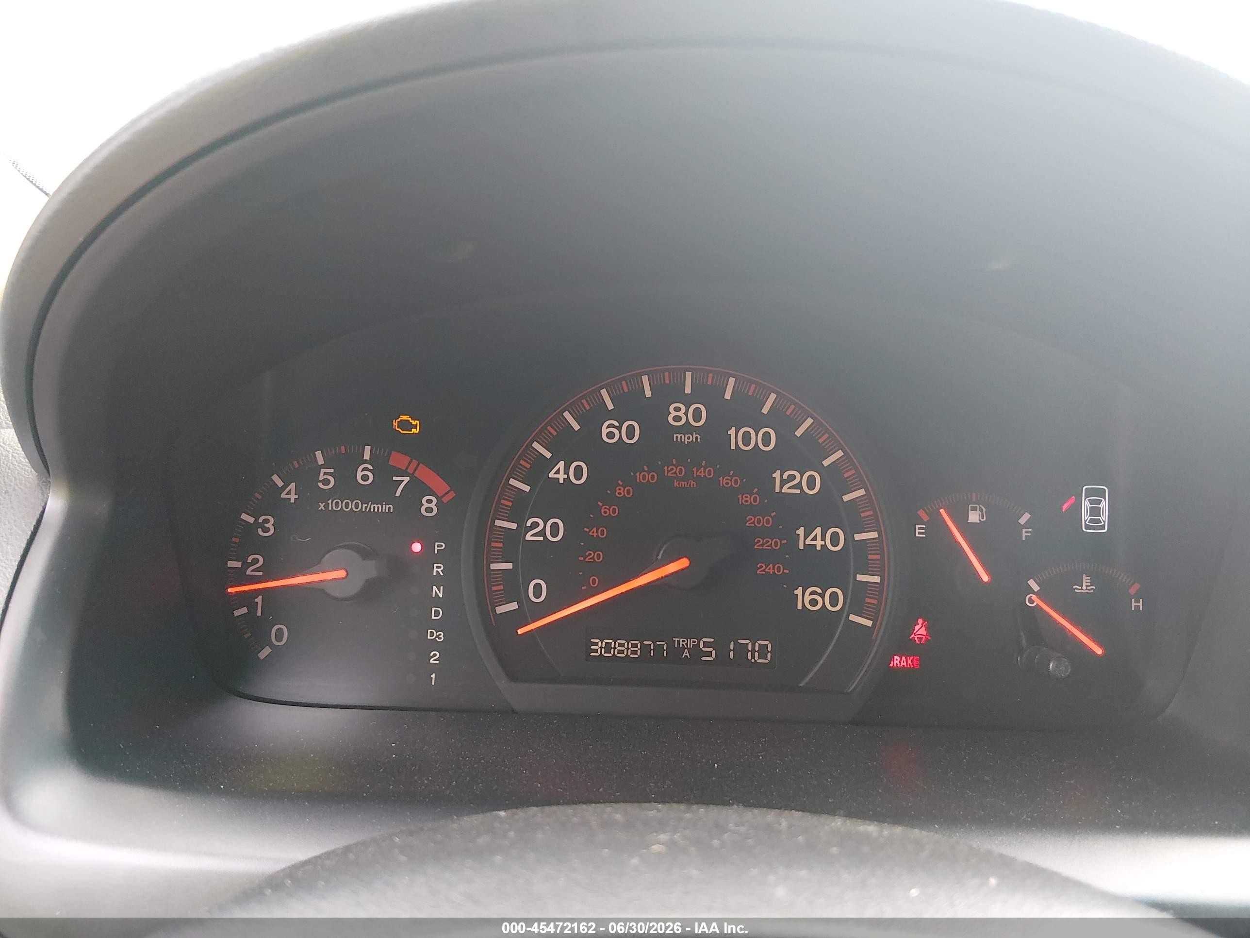 2003 Honda Accord Ex White vin: 1HGCM726X3A001989