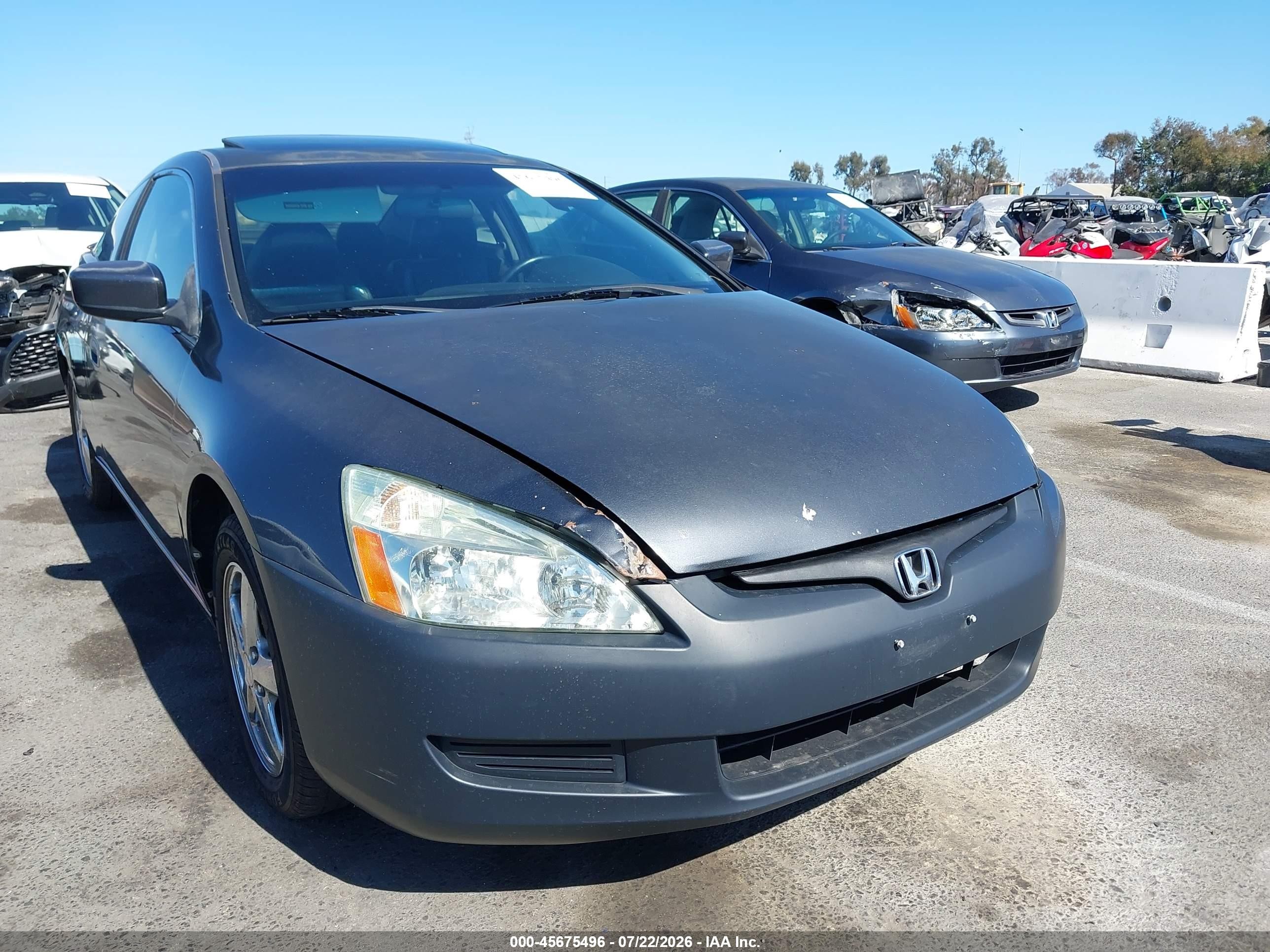 2005 Honda Accord 2.4 Ex Gray vin: 1HGCM726X5A008041