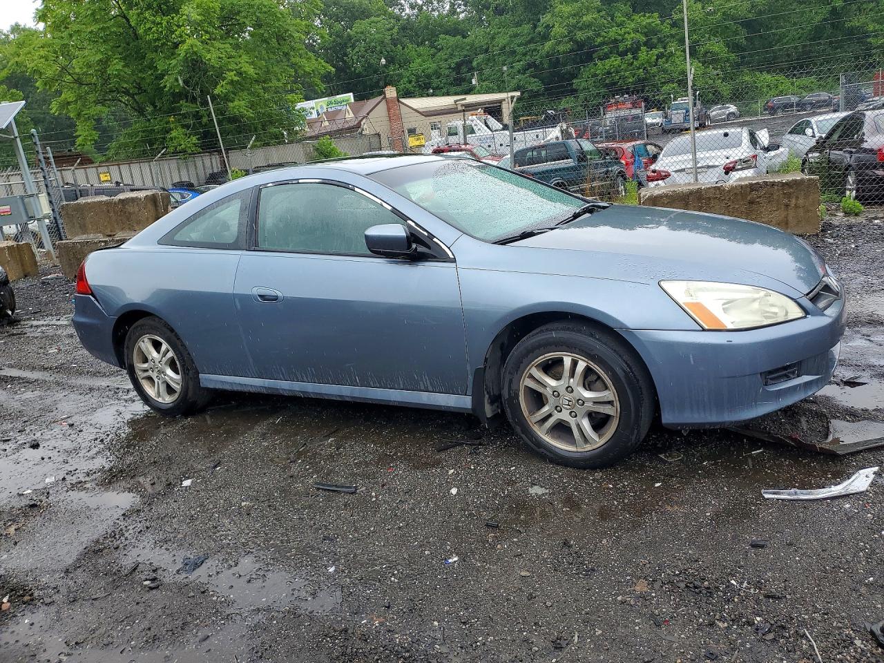 2006 Honda Accord Ex Blue vin: 1HGCM726X6A017470