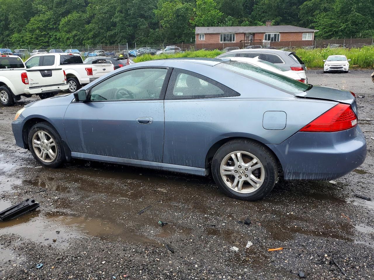 2006 Honda Accord Ex Blue vin: 1HGCM726X6A017470