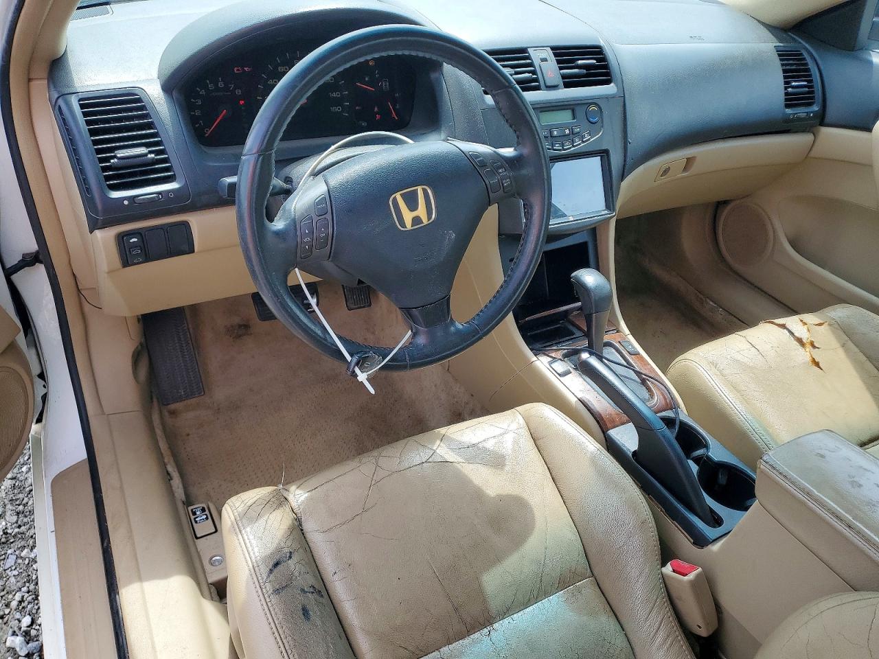 2006 Honda Accord Ex White vin: 1HGCM726X6A020417