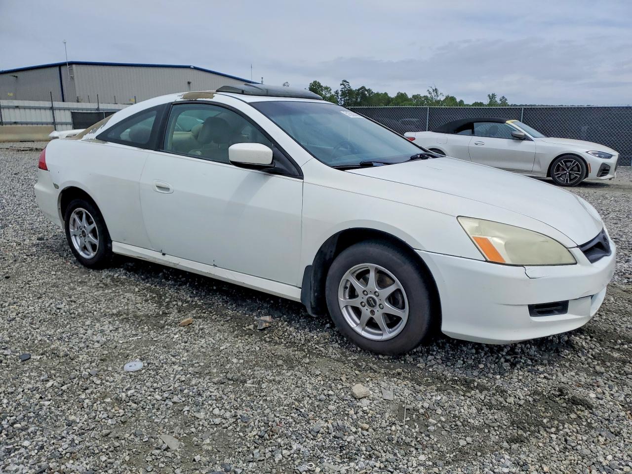 2006 Honda Accord Ex White vin: 1HGCM726X6A020417