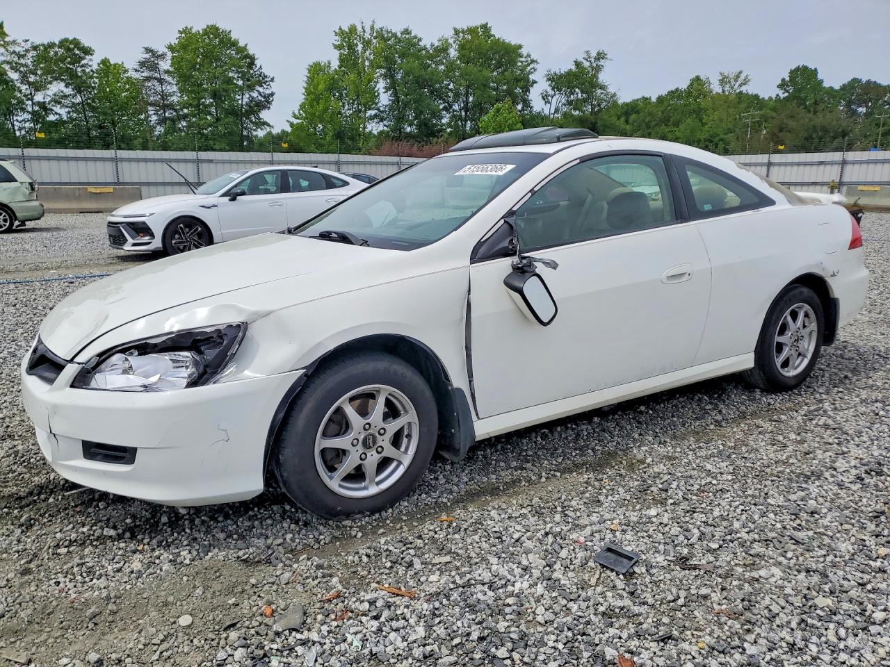 2006 Honda Accord Ex White vin: 1HGCM726X6A020417