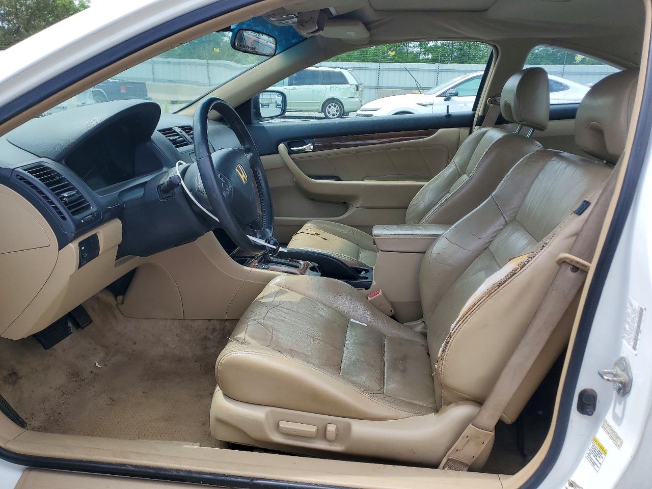2006 Honda Accord Ex White vin: 1HGCM726X6A020417