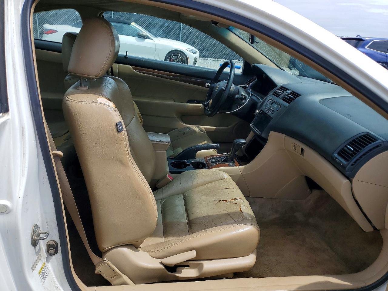 2006 Honda Accord Ex White vin: 1HGCM726X6A020417