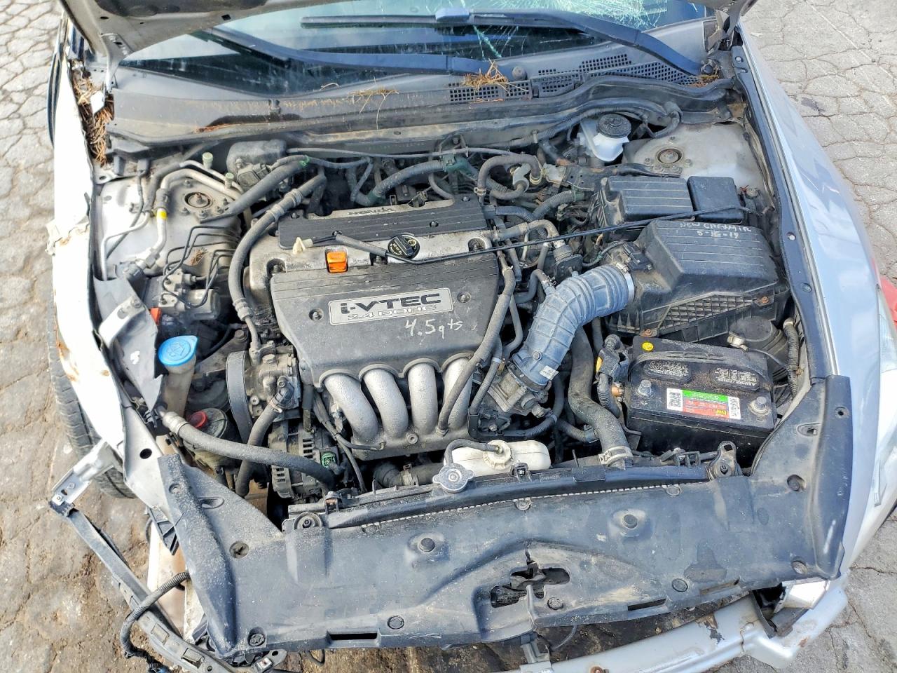 2007 Honda Accord Ex Silver vin: 1HGCM726X7A023786