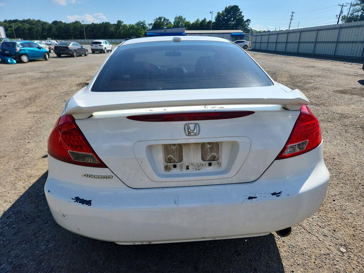 2007 Honda Accord Ex White vin: 1HGCM72707A007640