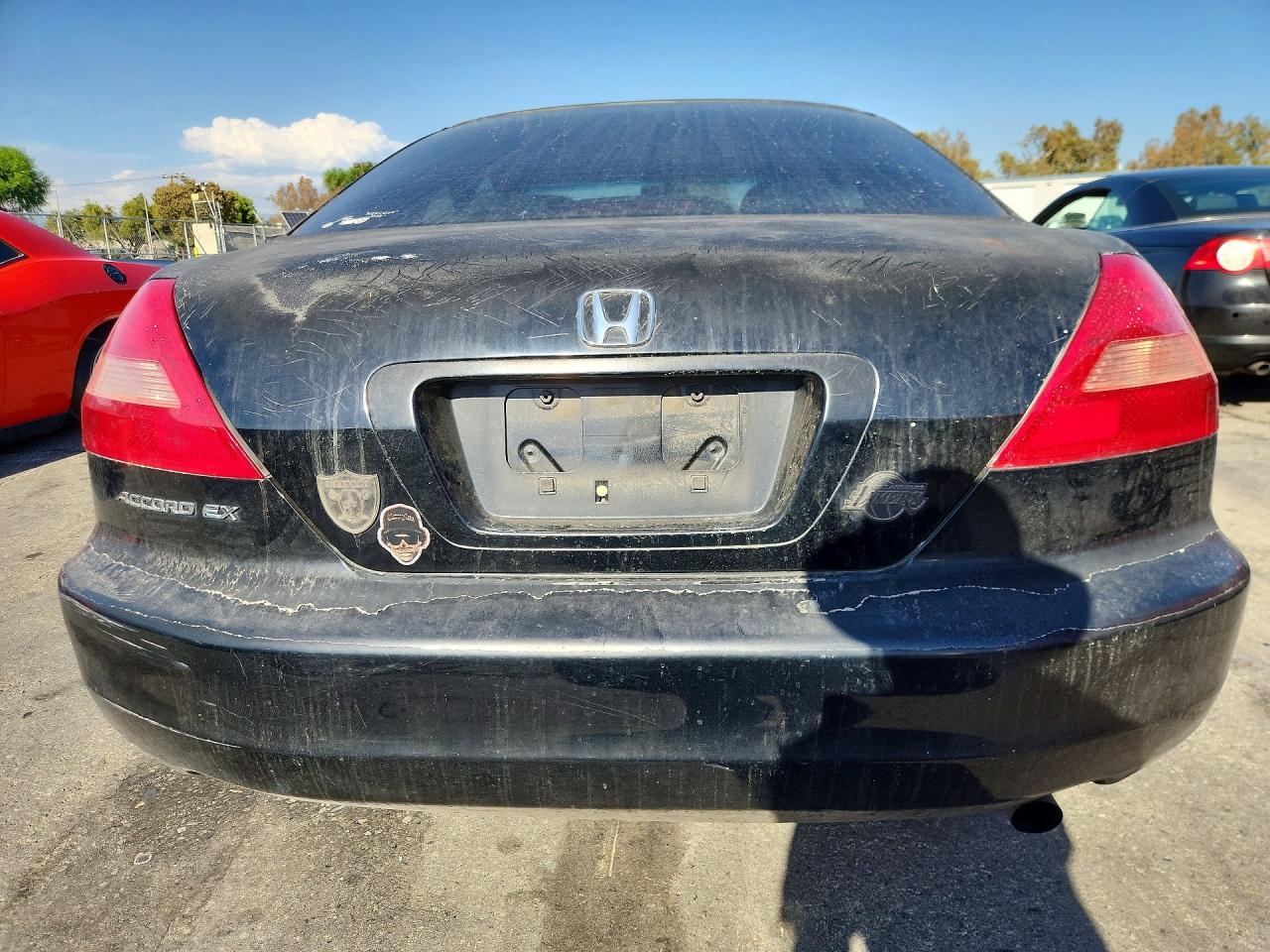 2004 Honda Accord Ex Black vin: 1HGCM72714A000028