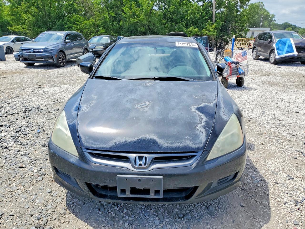 2006 Honda Accord Ex Black vin: 1HGCM72716A000114
