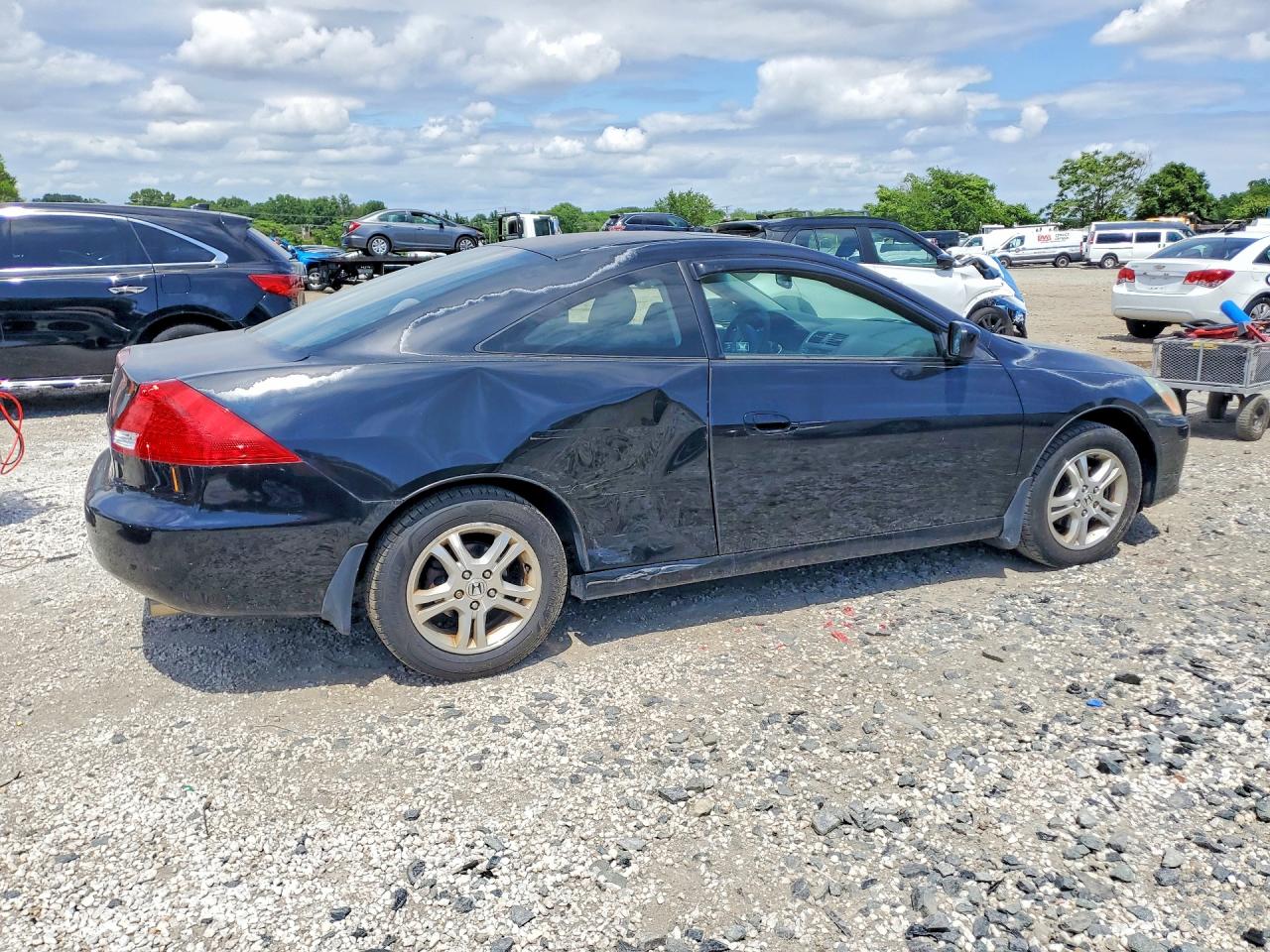 2006 Honda Accord Ex Black vin: 1HGCM72716A000114