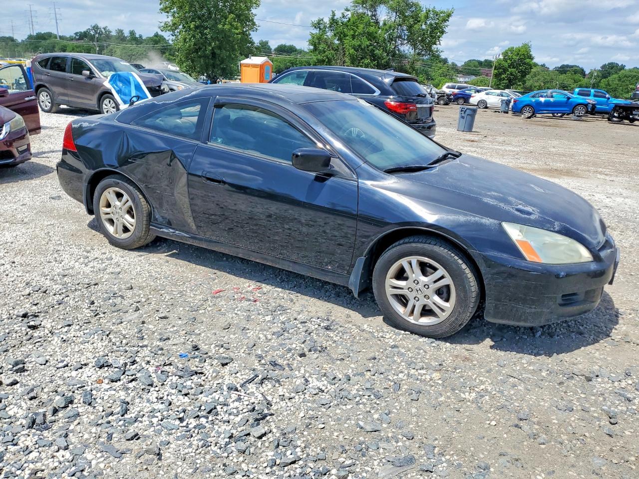 2006 Honda Accord Ex Black vin: 1HGCM72716A000114