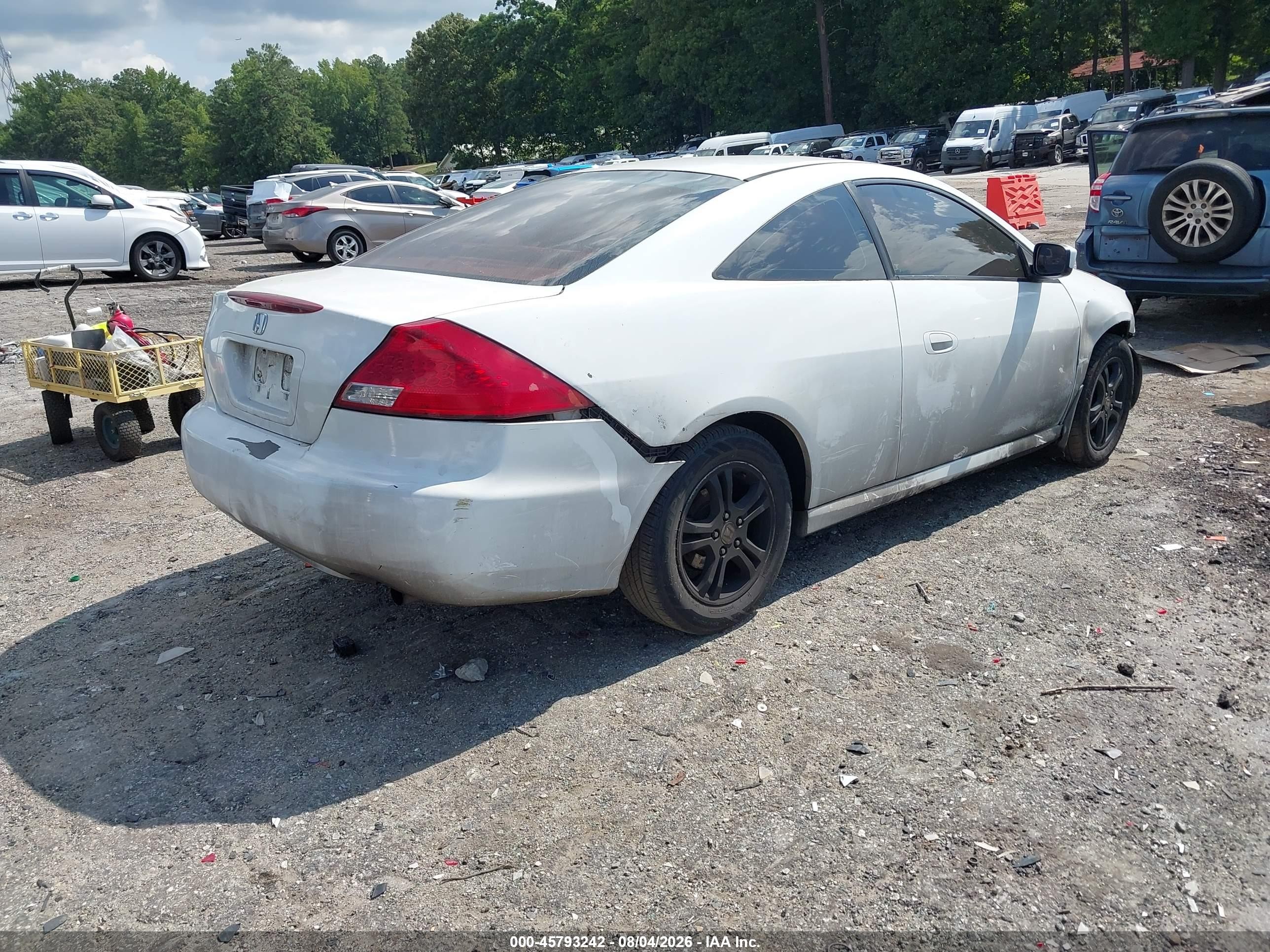 2006 Honda Accord 2.4 Ex White vin: 1HGCM72726A014880