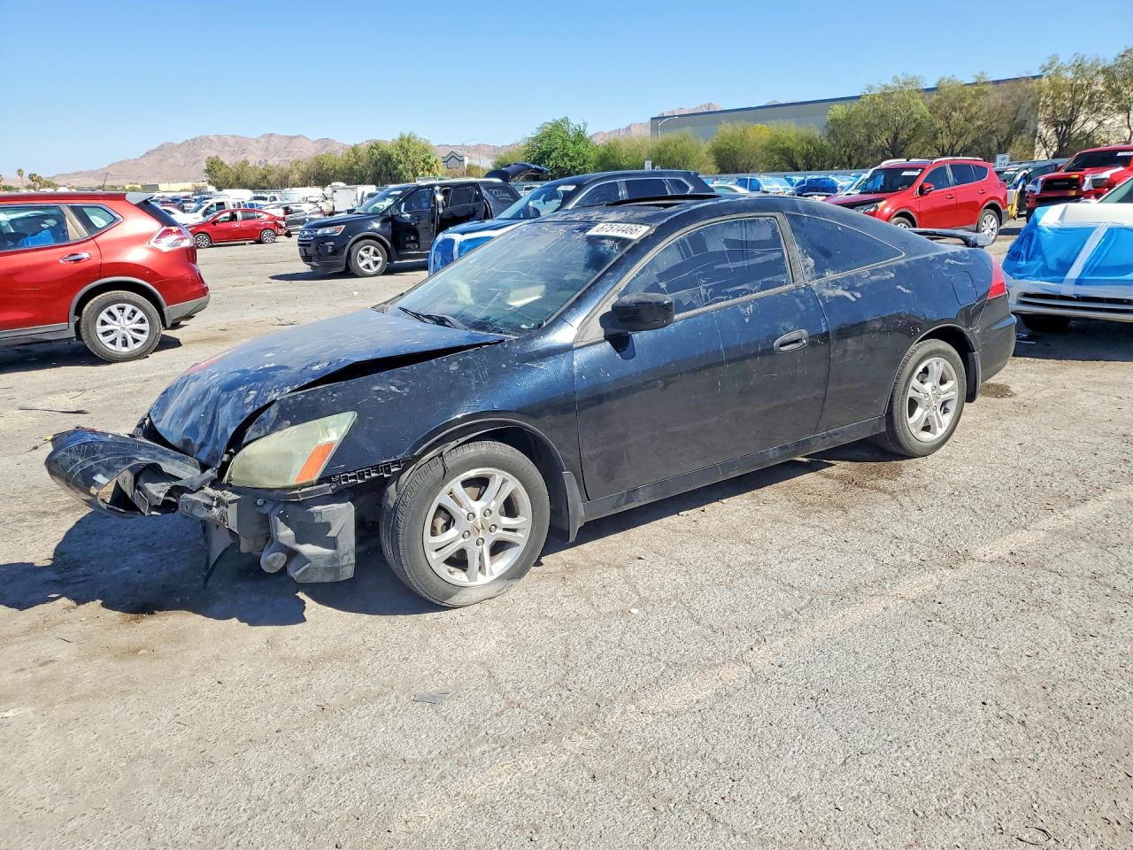 2007 Honda Accord Ex Black vin: 1HGCM72727A002276