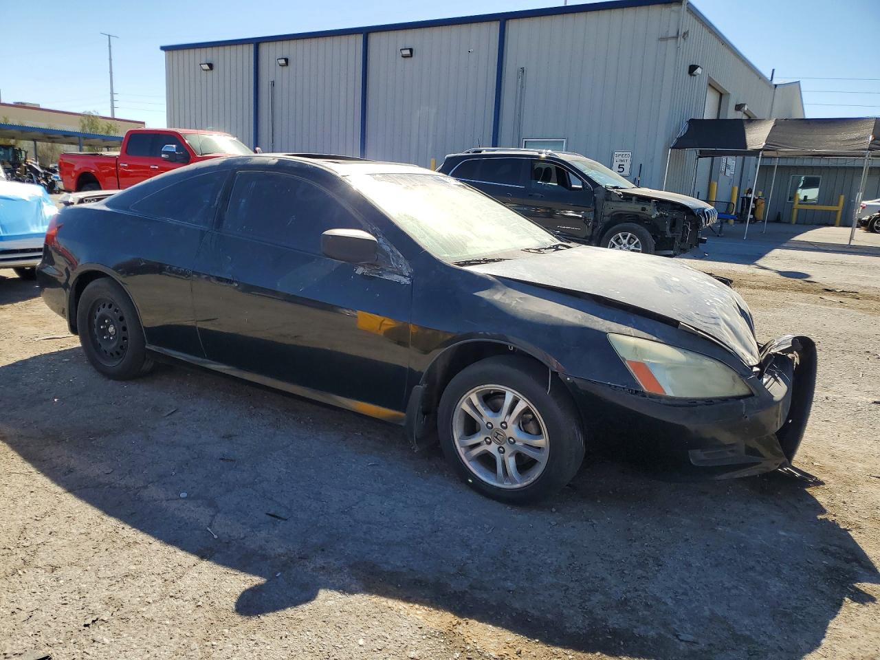 2007 Honda Accord Ex Black vin: 1HGCM72727A002276