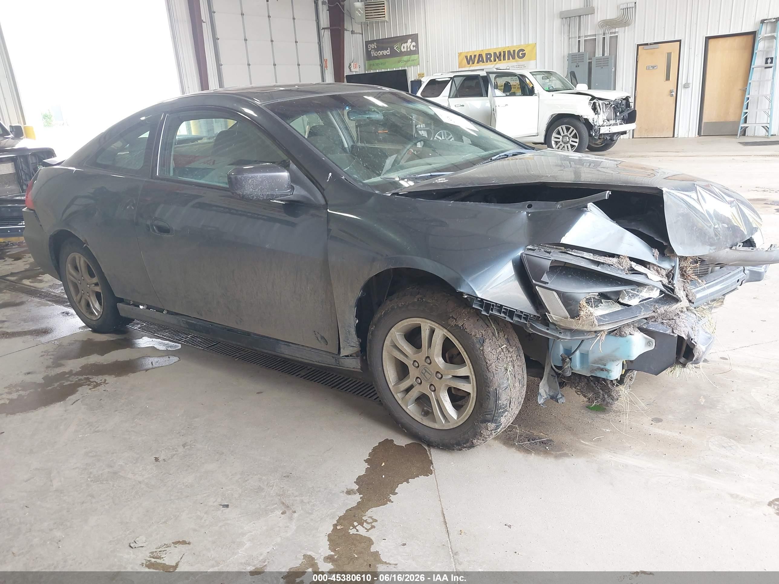 2007 Honda Accord 2.4 Ex Gray vin: 1HGCM72727A023869