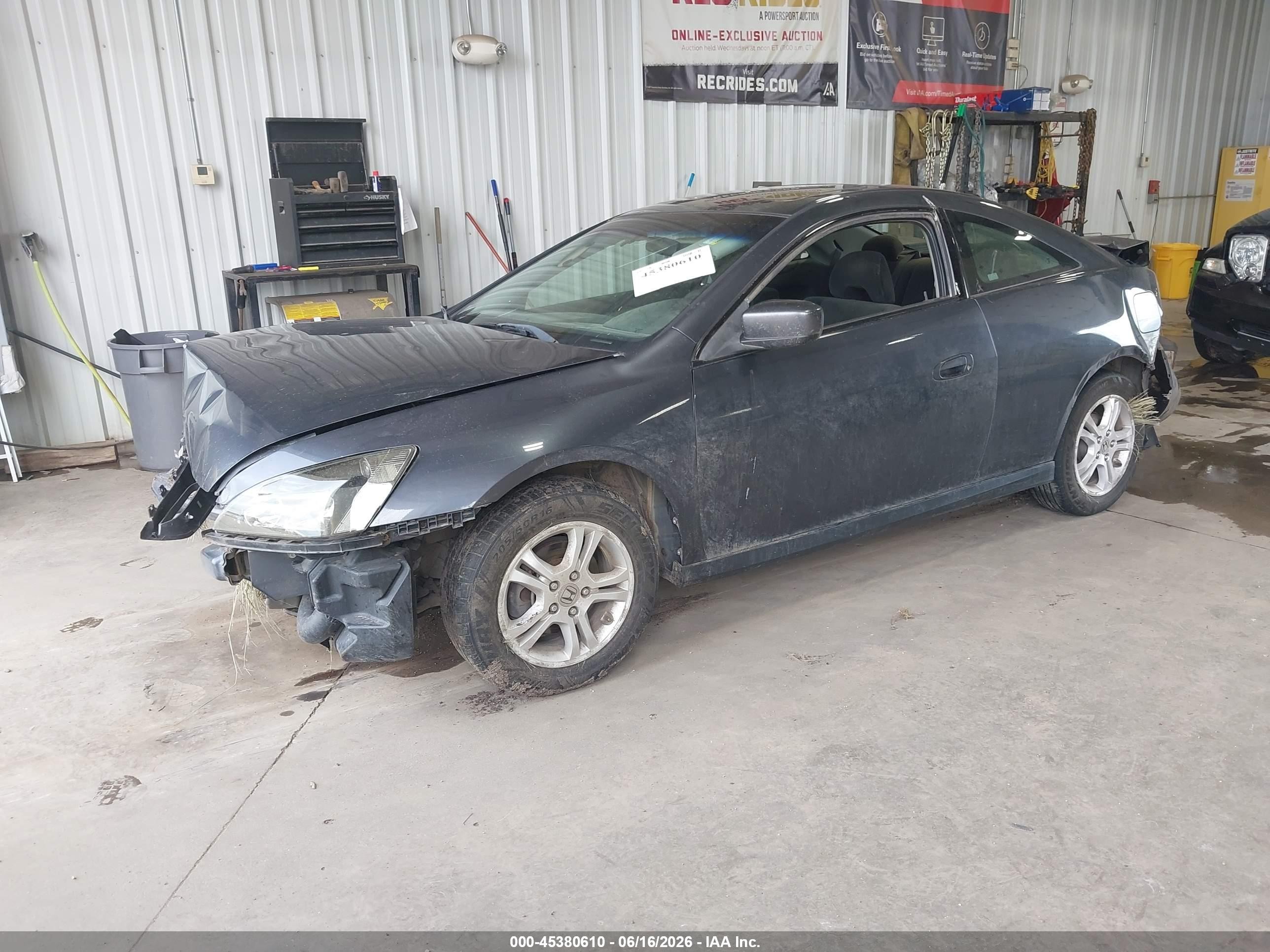 2007 Honda Accord 2.4 Ex Gray vin: 1HGCM72727A023869