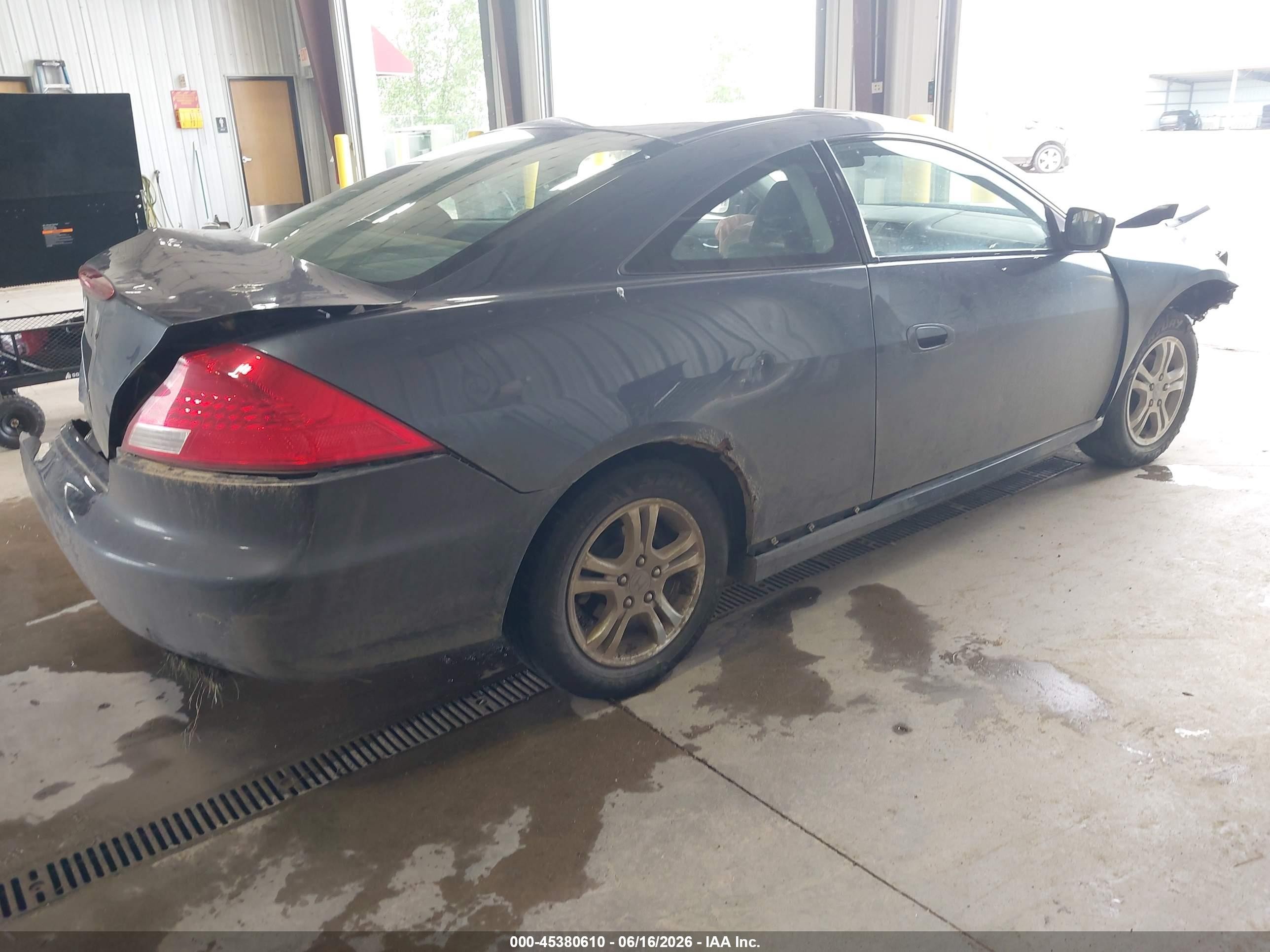 2007 Honda Accord 2.4 Ex Gray vin: 1HGCM72727A023869
