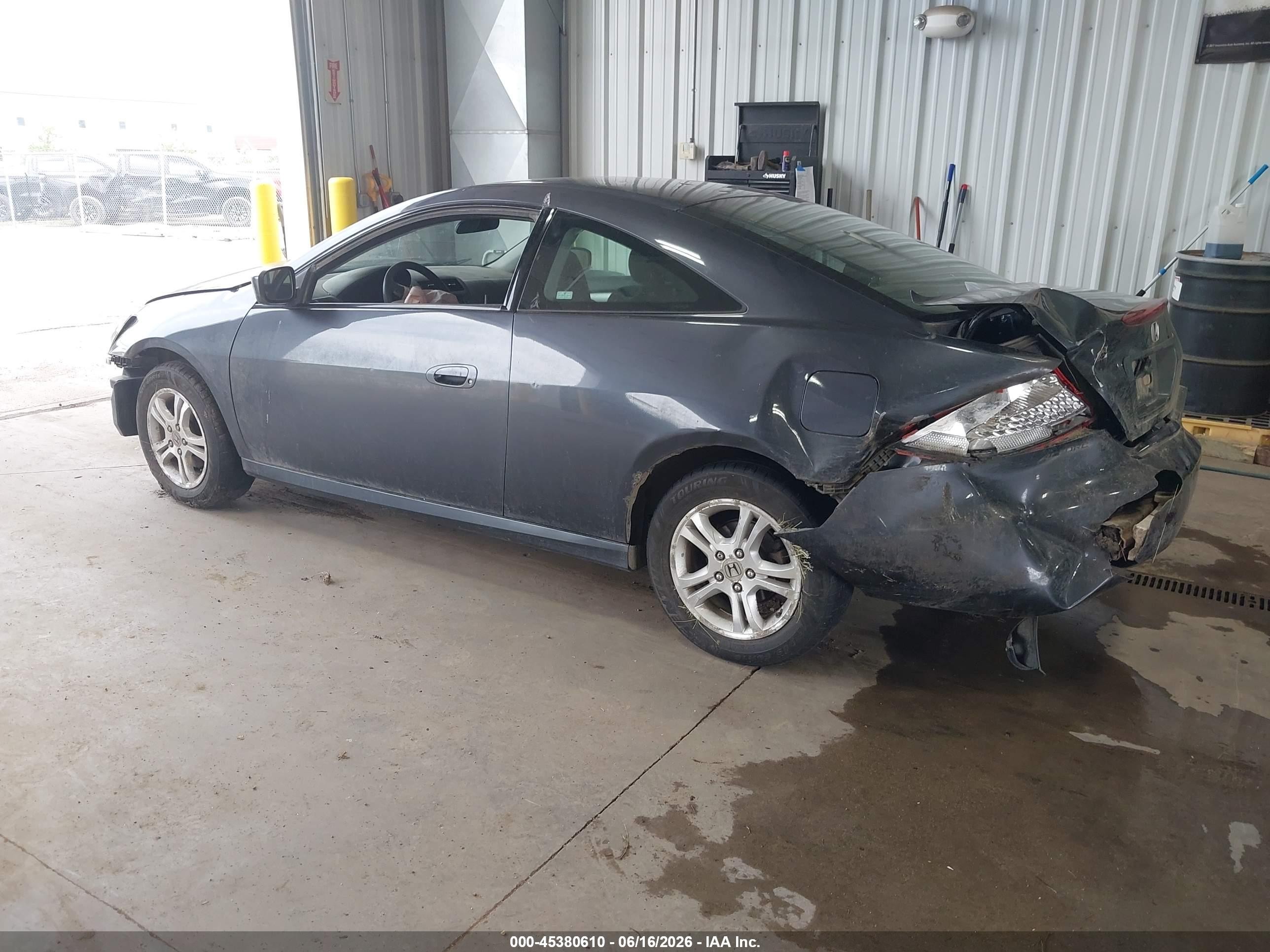 2007 Honda Accord 2.4 Ex Gray vin: 1HGCM72727A023869