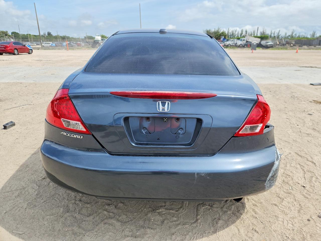 2007 Honda Accord Ex Gray vin: 1HGCM72737A006109