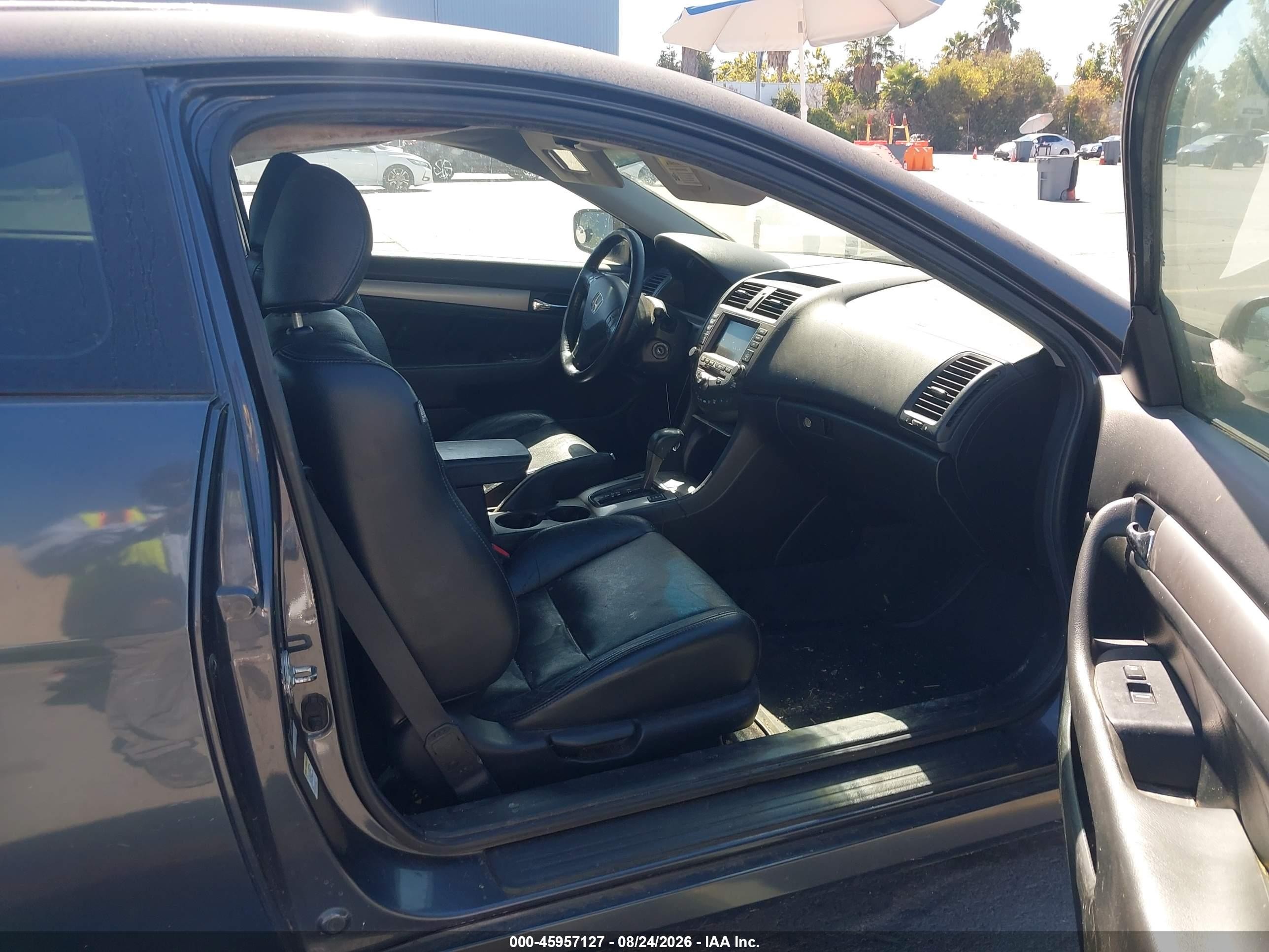 2007 Honda Accord 2.4 Ex Gray vin: 1HGCM72747A011254