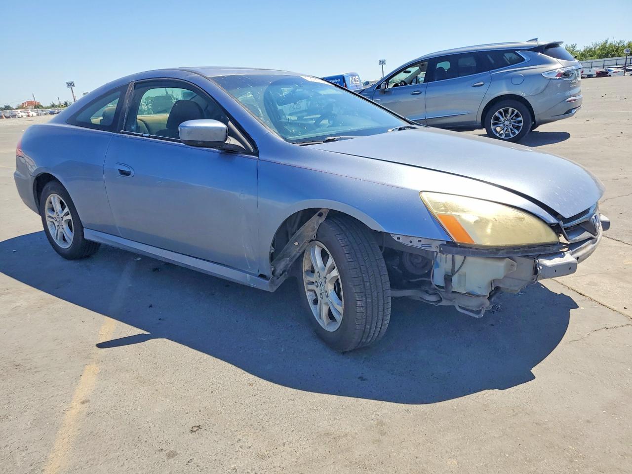 2007 Honda Accord Ex Blue vin: 1HGCM72747A015160