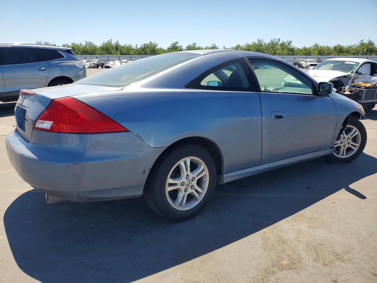 2007 Honda Accord Ex Blue vin: 1HGCM72747A015160