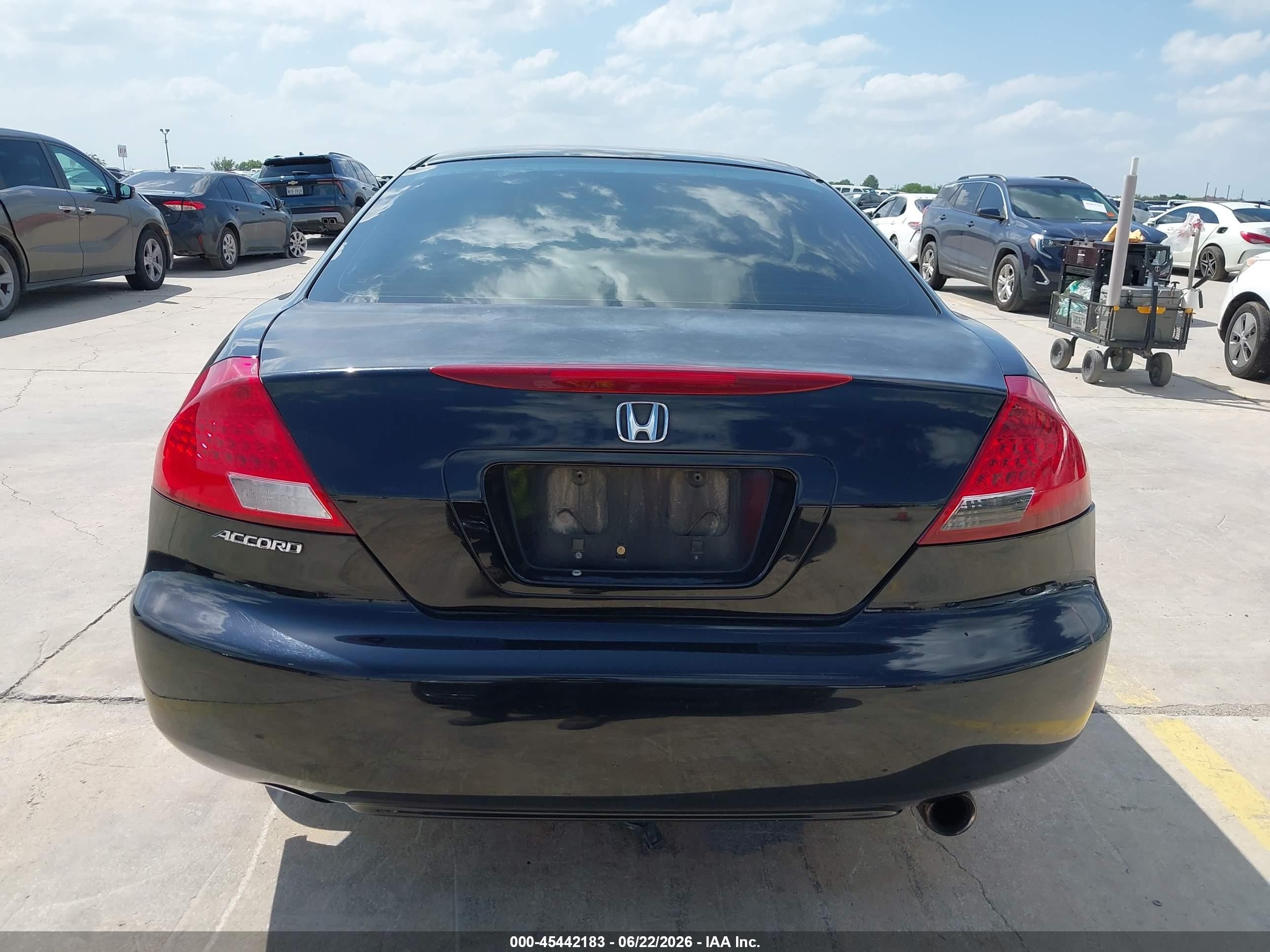 2006 Honda Accord 2.4 Ex Black vin: 1HGCM72756A015442