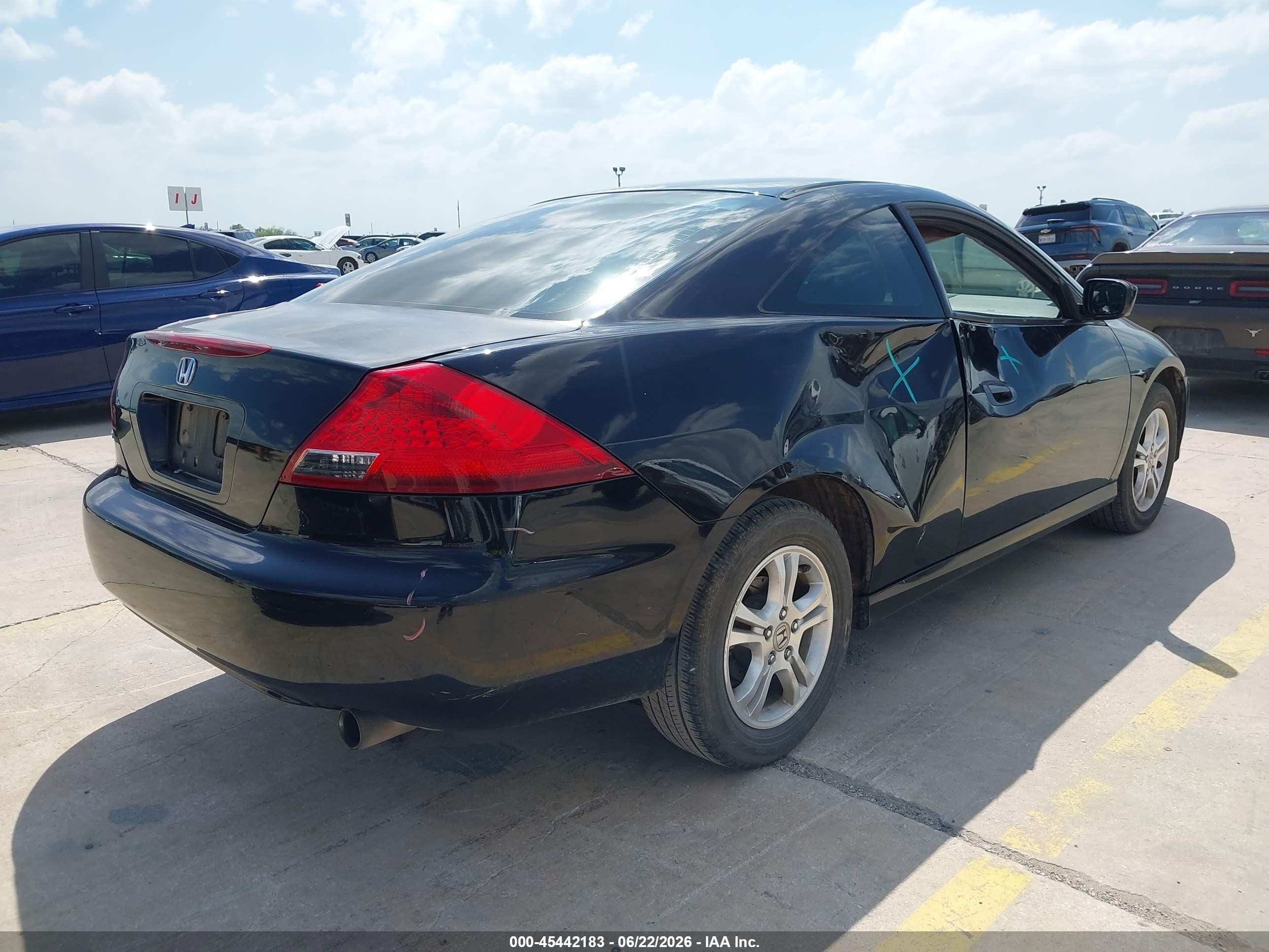 2006 Honda Accord 2.4 Ex Black vin: 1HGCM72756A015442
