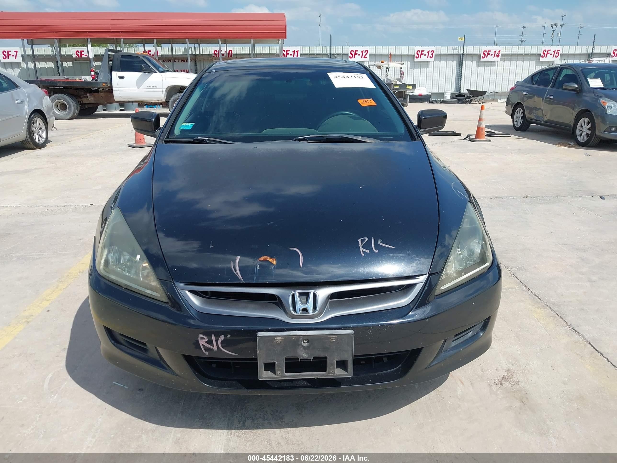 2006 Honda Accord 2.4 Ex Black vin: 1HGCM72756A015442