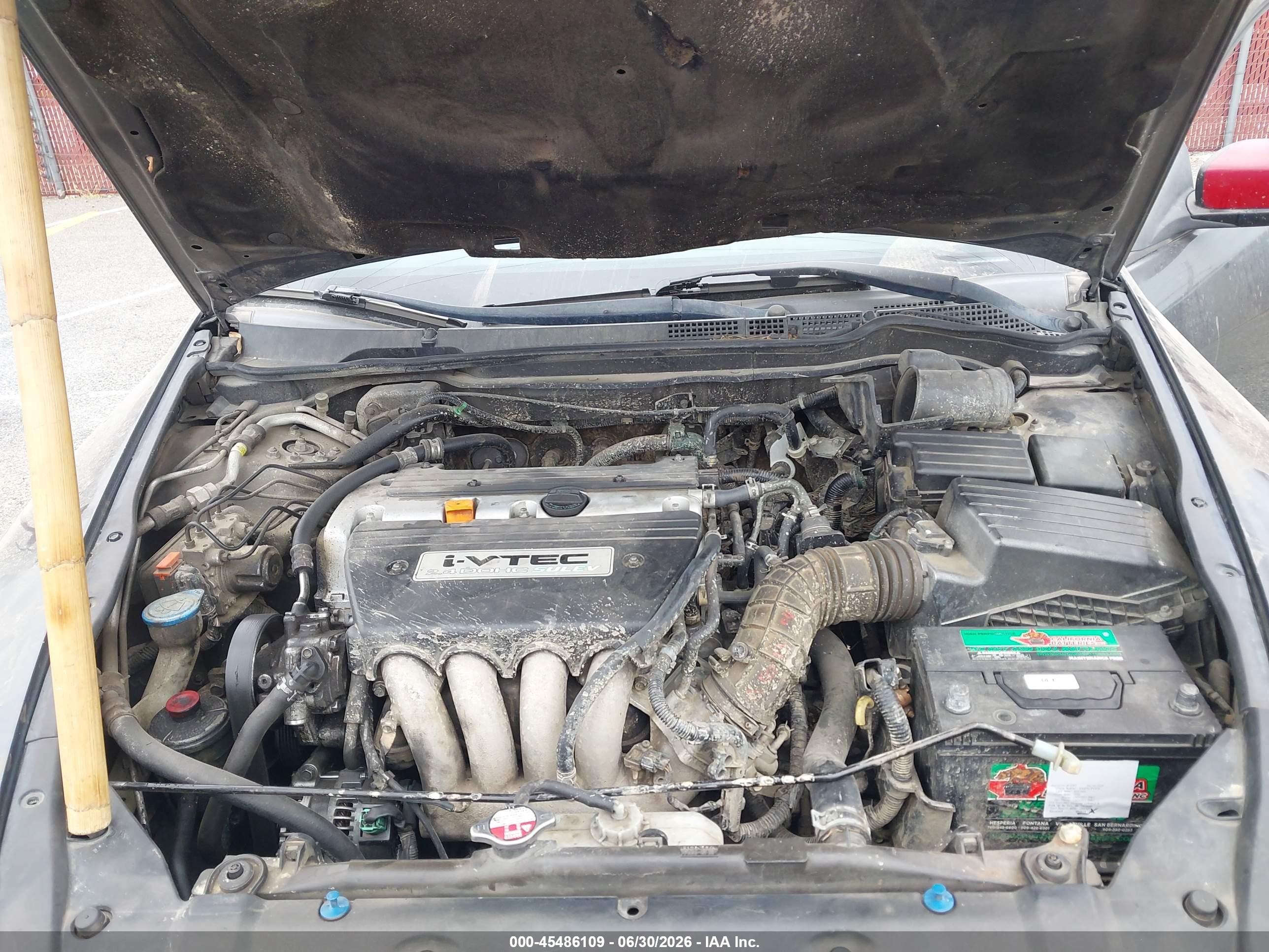 2006 Honda Accord 2.4 Ex Black vin: 1HGCM72756A022598
