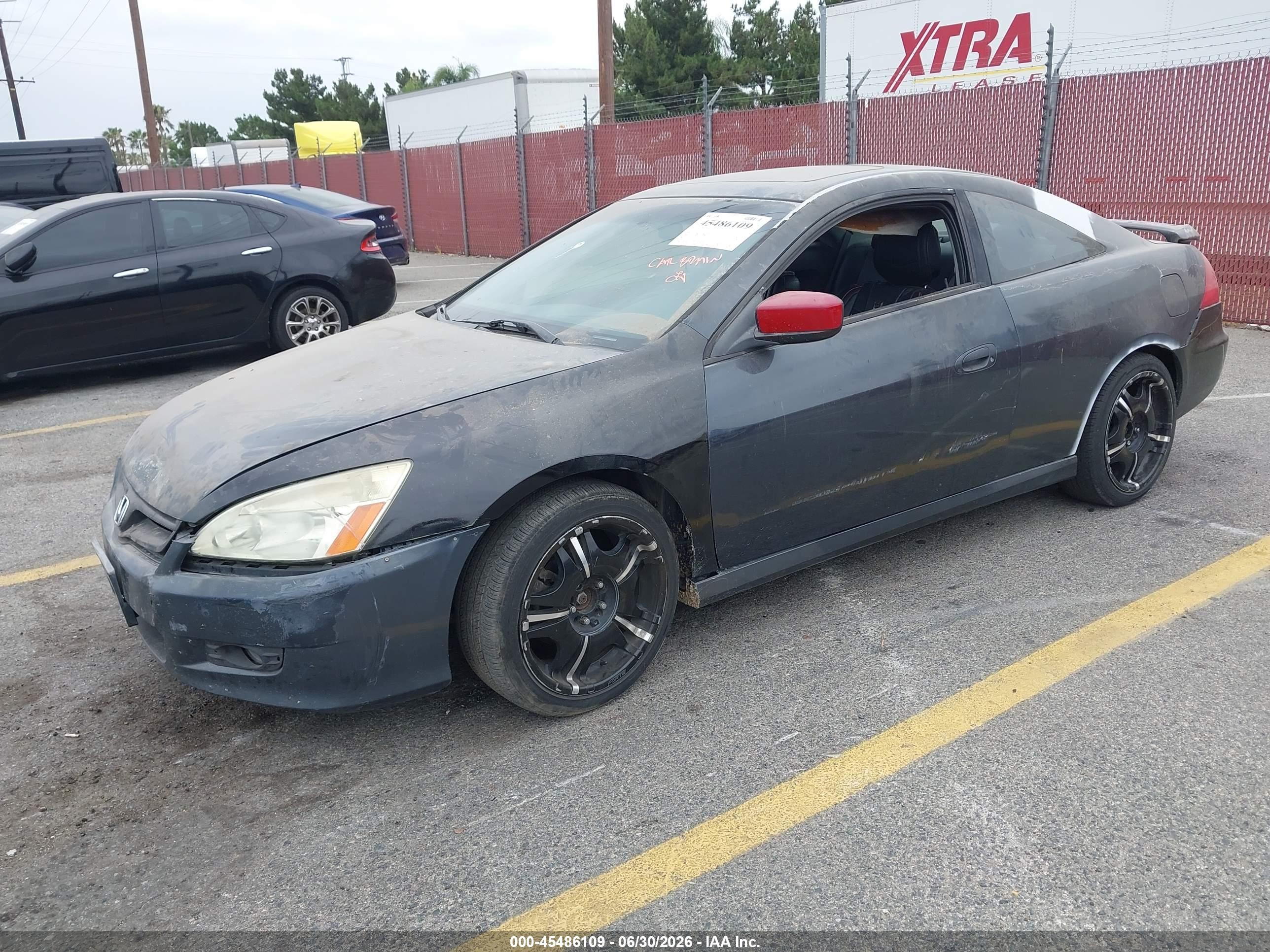 2006 Honda Accord 2.4 Ex Black vin: 1HGCM72756A022598