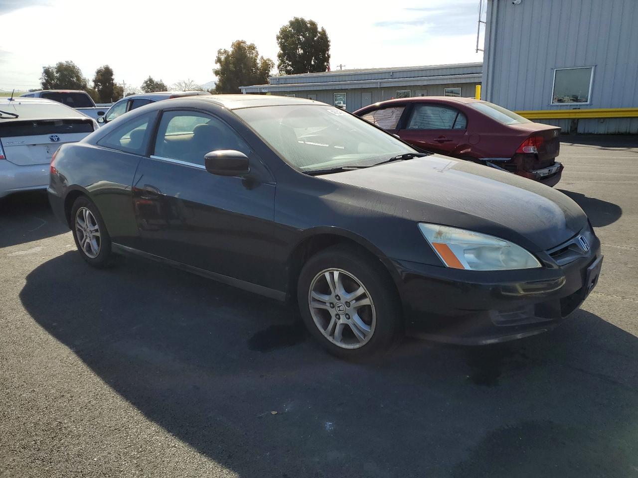 2007 Honda Accord Ex Black vin: 1HGCM72757A022120