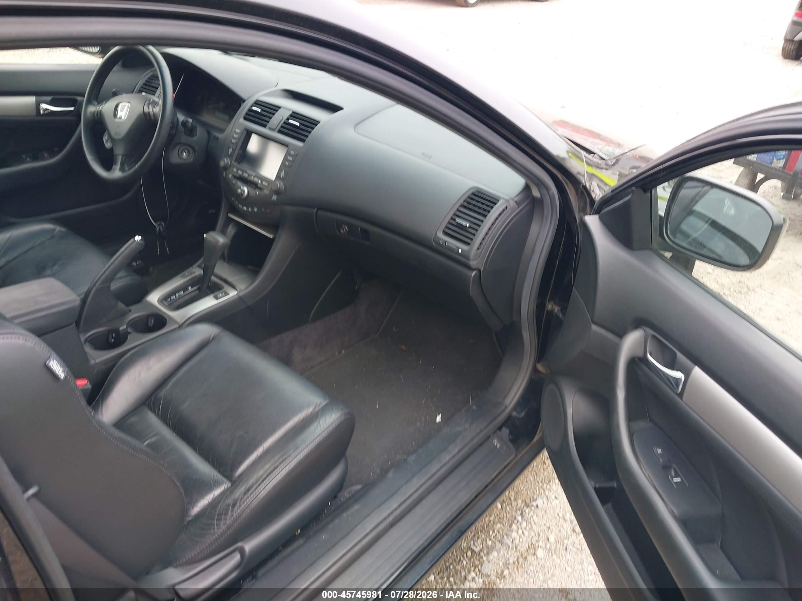 2003 Honda Accord 2.4 Ex Black vin: 1HGCM72773A022761