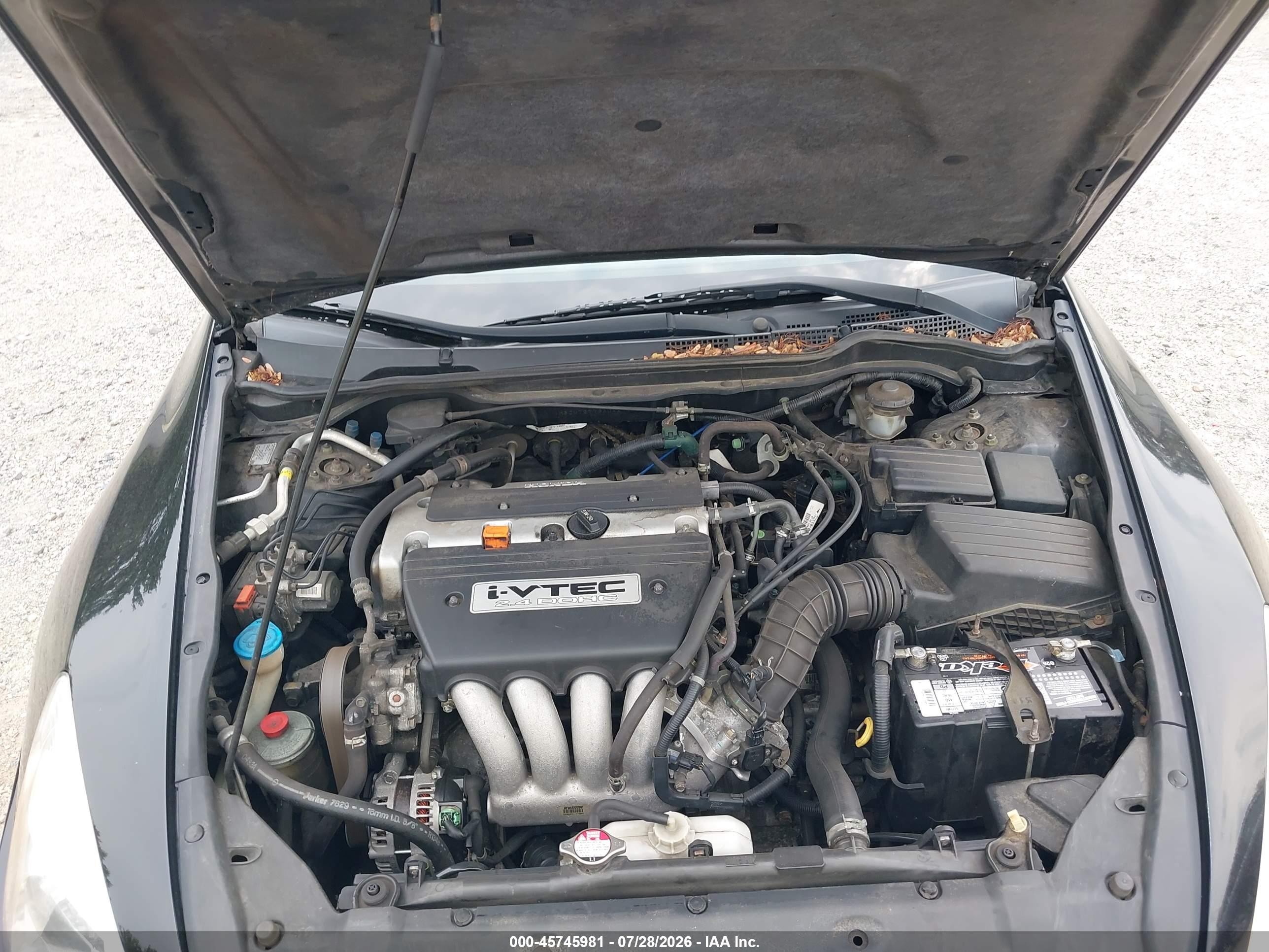 2003 Honda Accord 2.4 Ex Black vin: 1HGCM72773A022761