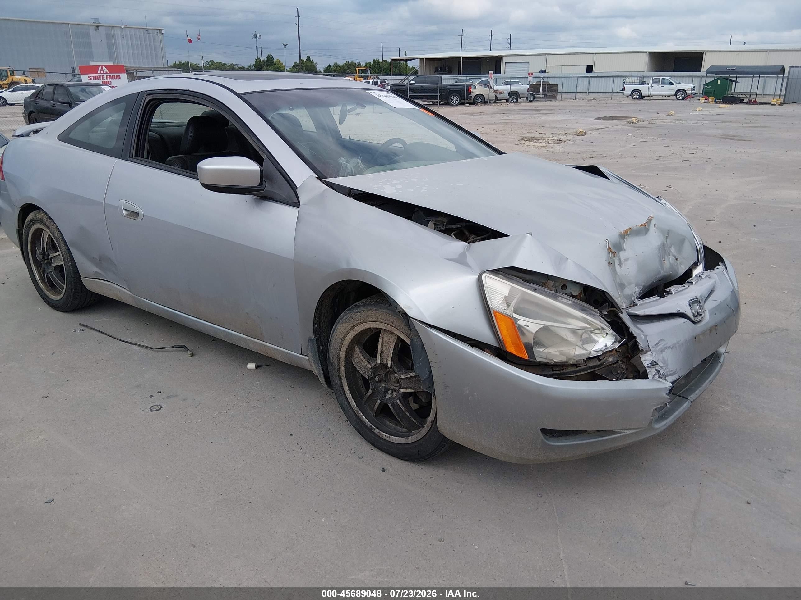 2005 Honda Accord 2.4 Ex Серебряный vin: 1HGCM72775A001394