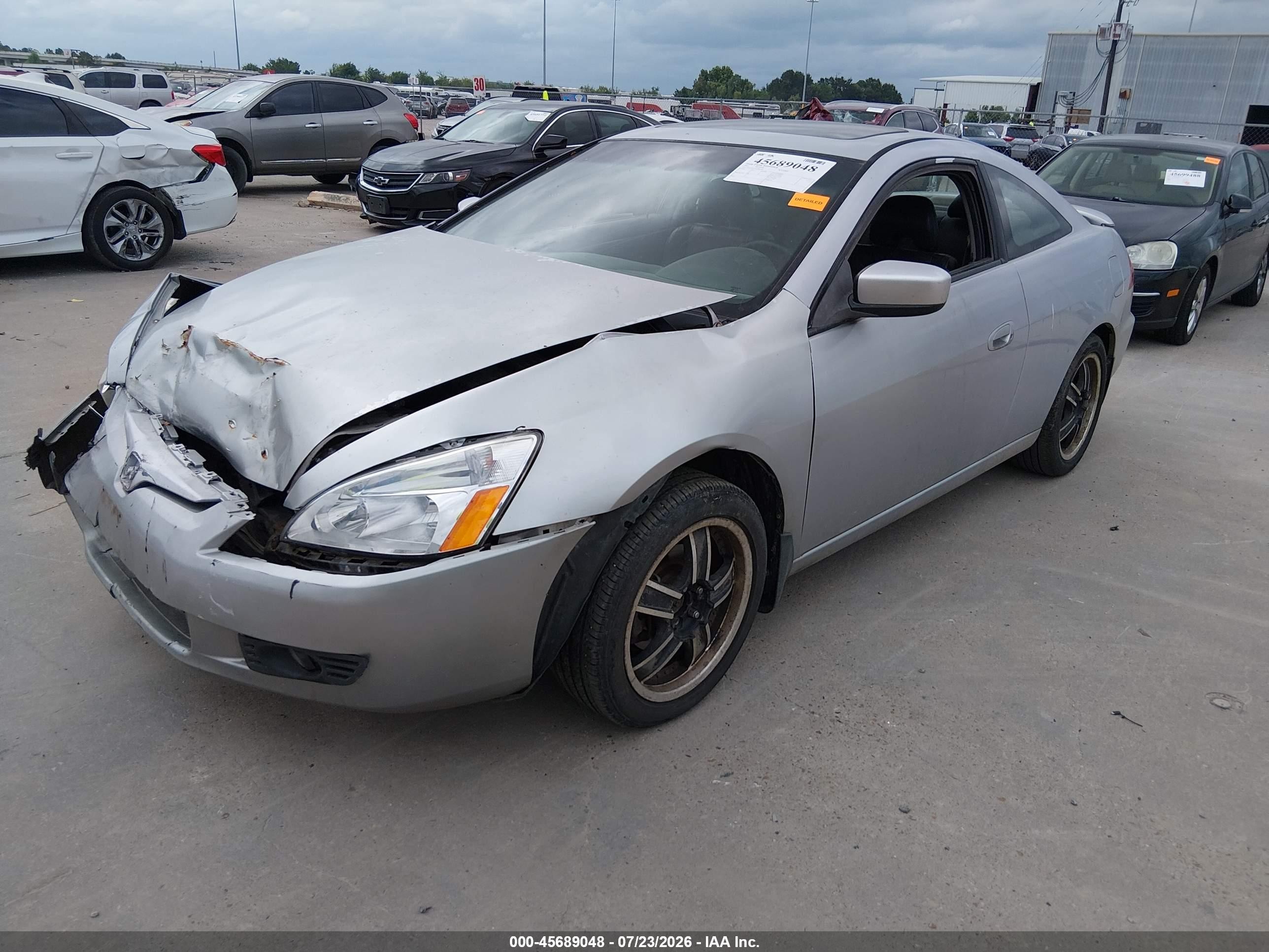 2005 Honda Accord 2.4 Ex Серебряный vin: 1HGCM72775A001394