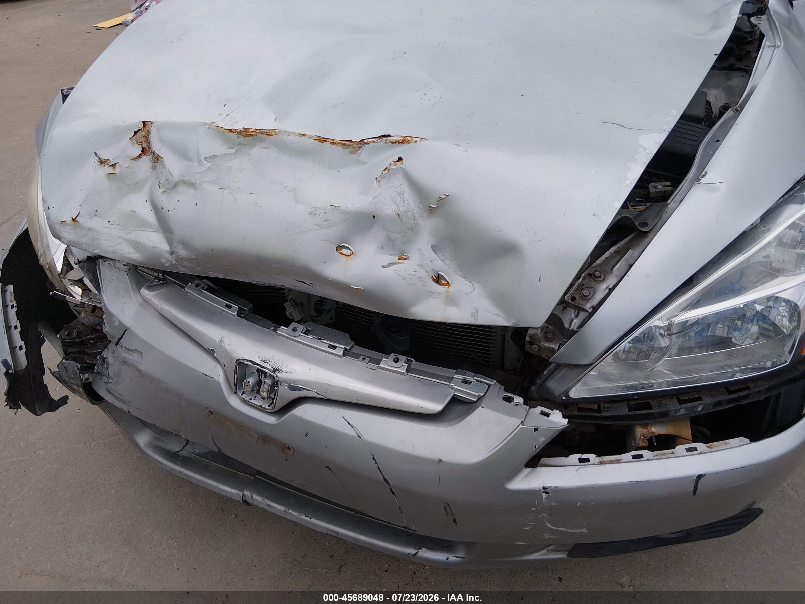 2005 Honda Accord 2.4 Ex Серебряный vin: 1HGCM72775A001394