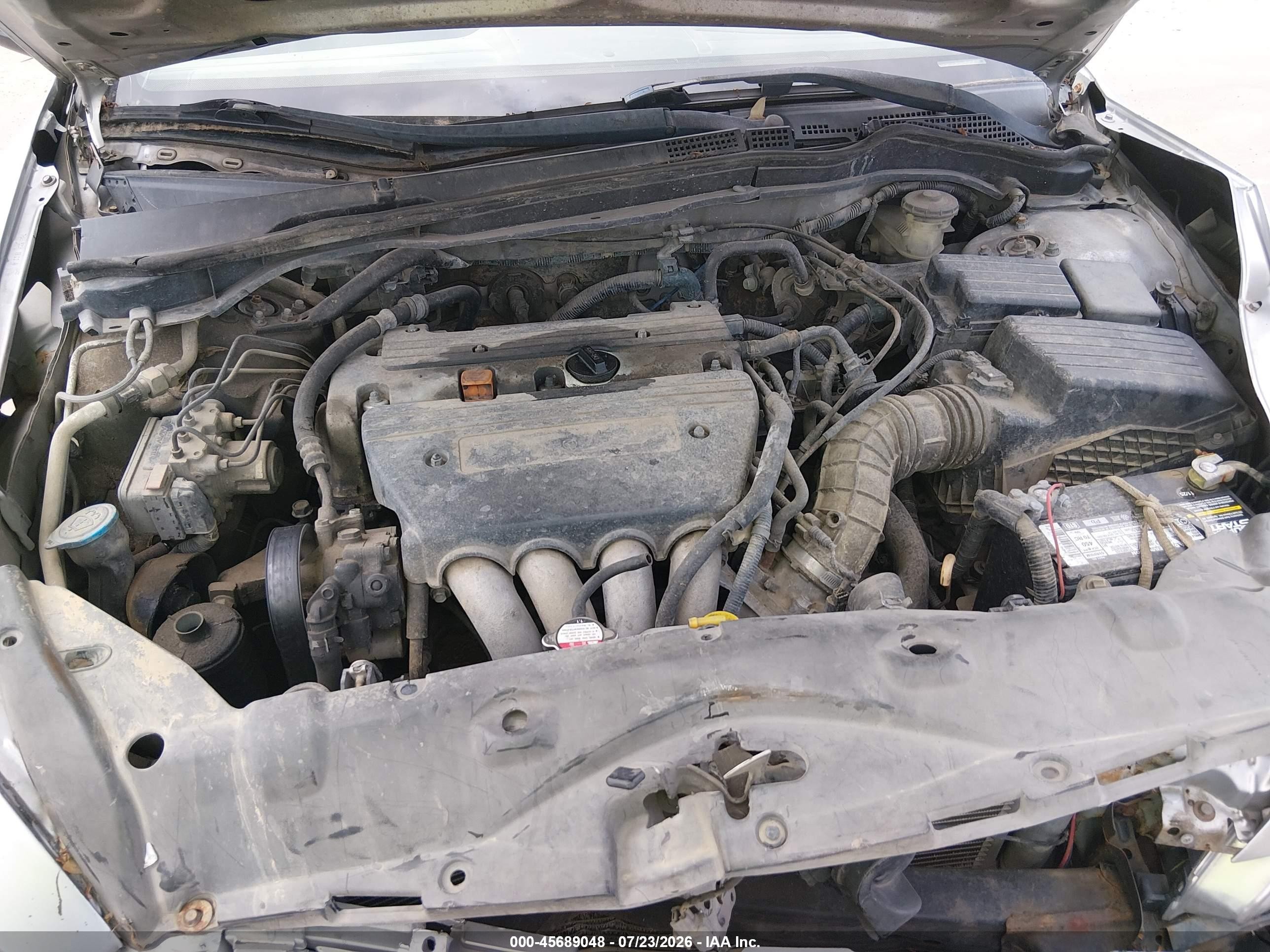 2005 Honda Accord 2.4 Ex Серебряный vin: 1HGCM72775A001394