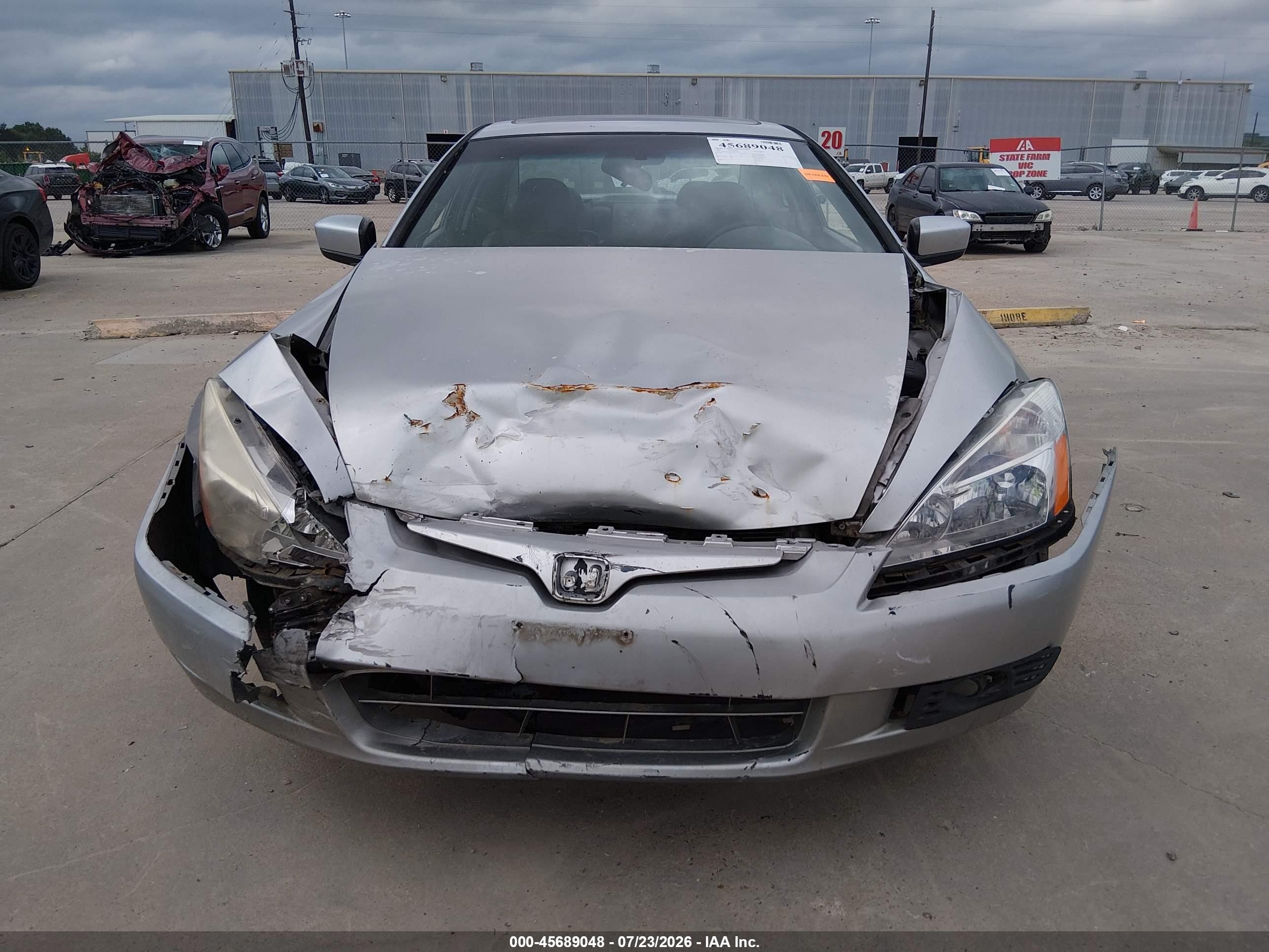 2005 Honda Accord 2.4 Ex Серебряный vin: 1HGCM72775A001394