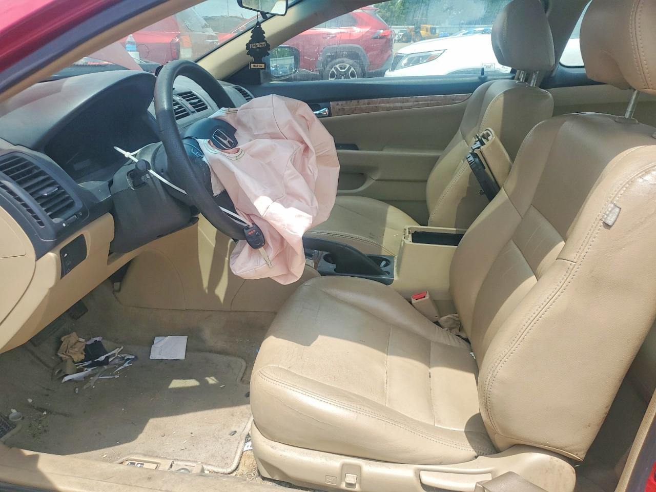2005 Honda Accord Ex Red vin: 1HGCM72775A001492