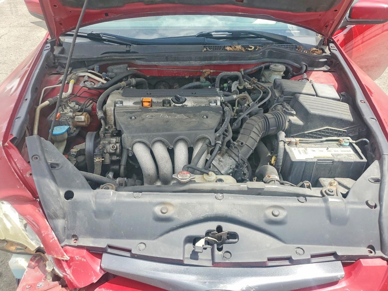 2005 Honda Accord Ex Red vin: 1HGCM72775A001492