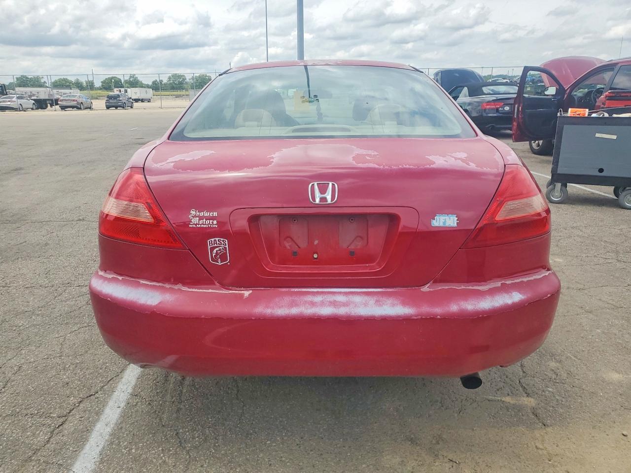 2005 Honda Accord Ex Red vin: 1HGCM72775A001492